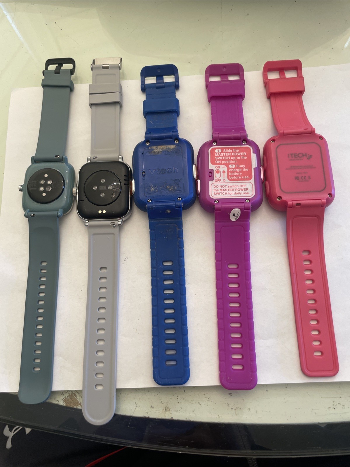 Smart Type Watch Lot Of 5 Watches Vtech Itech