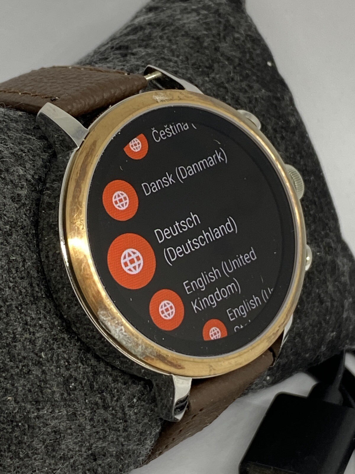 Fossil Gen 4 Authentic Digital Dial Smart Watch Custom Band FTW6016 BA315