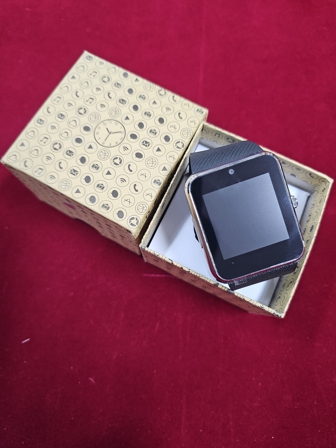 Smartwatch GT08 Silver with Black Band Bluetooth Call New