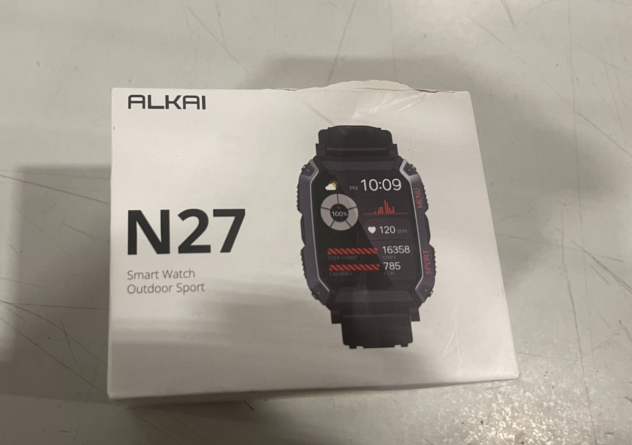 ALKAI N27 Smart watch Outdoor with black sports band/waterproof