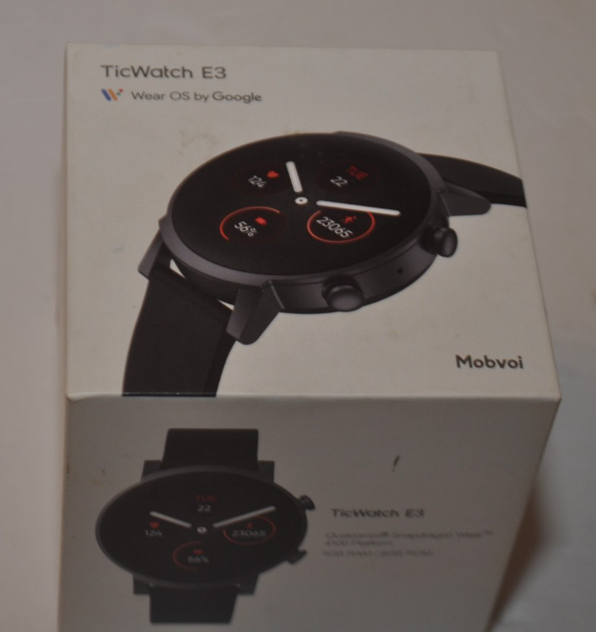 Mobvoi TicWatch E3 Smartwatch Black OS By Google 44mm Fitness Heart Rate