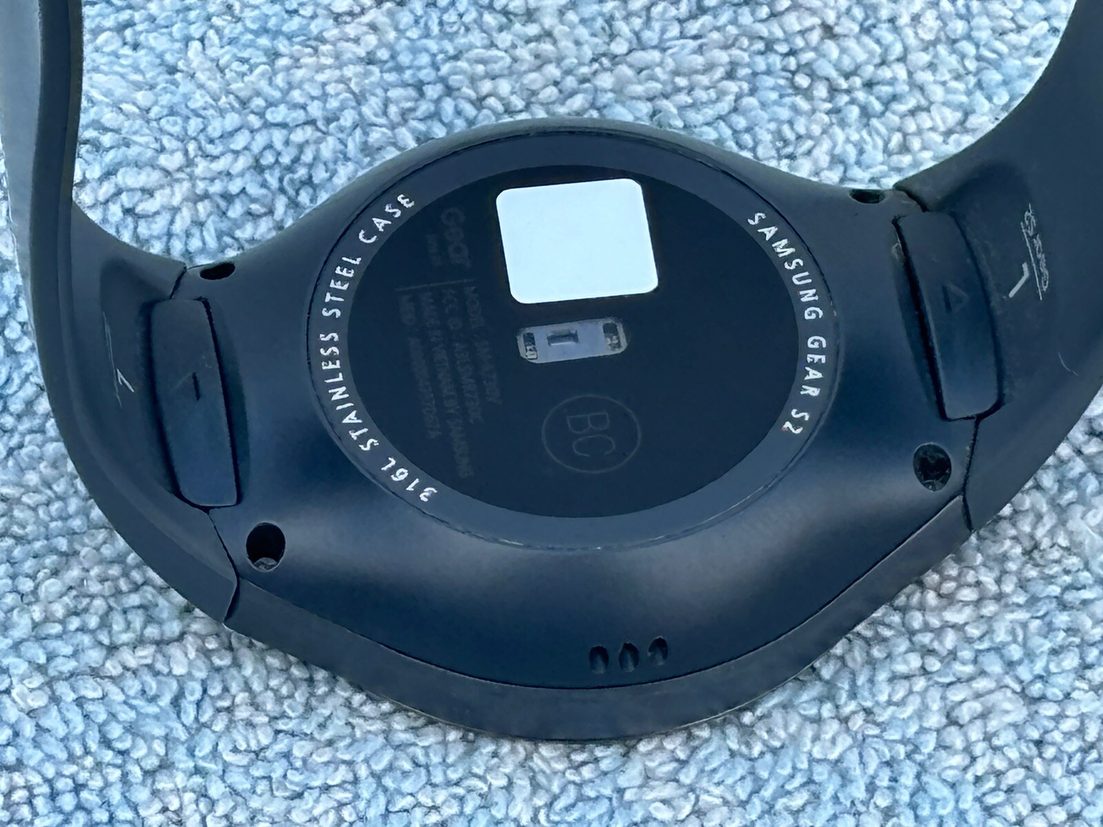 Samsung Gear S2 Stainless Steel 316L Black Or Dark Grey Case EP-OR720
