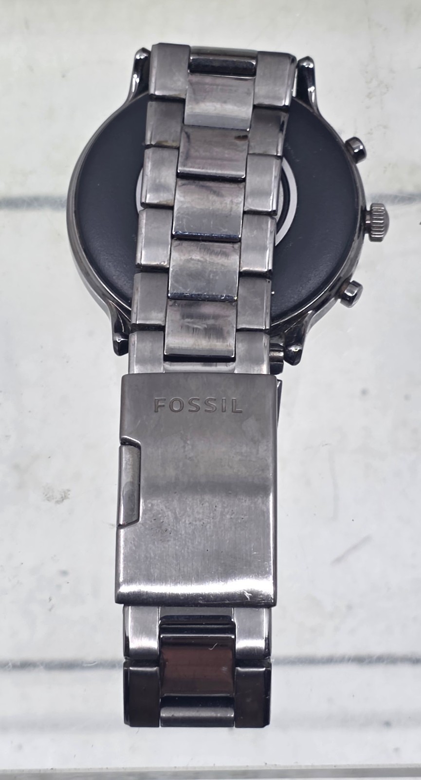 Fossil Gen 5 Smartwatch The Carlyle HR Smoke Stainless Steel FTW4024 Complete