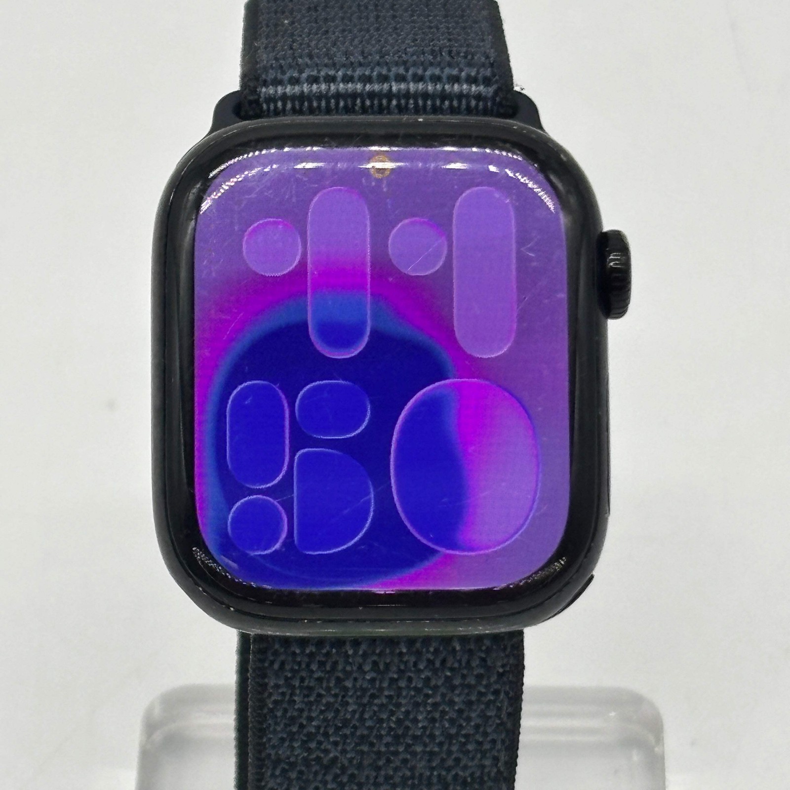 GPS Only Apple Watch Series 10 42MM Black Aluminum Blue Sport Loop MWWG3LW/A