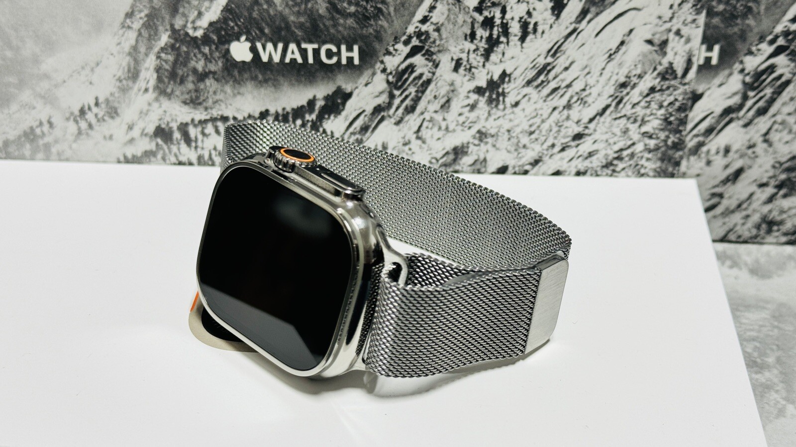 Apple Watch ULTRA 3 49mm CUSTOM Diamond Polished with Apple Milanese Loop
