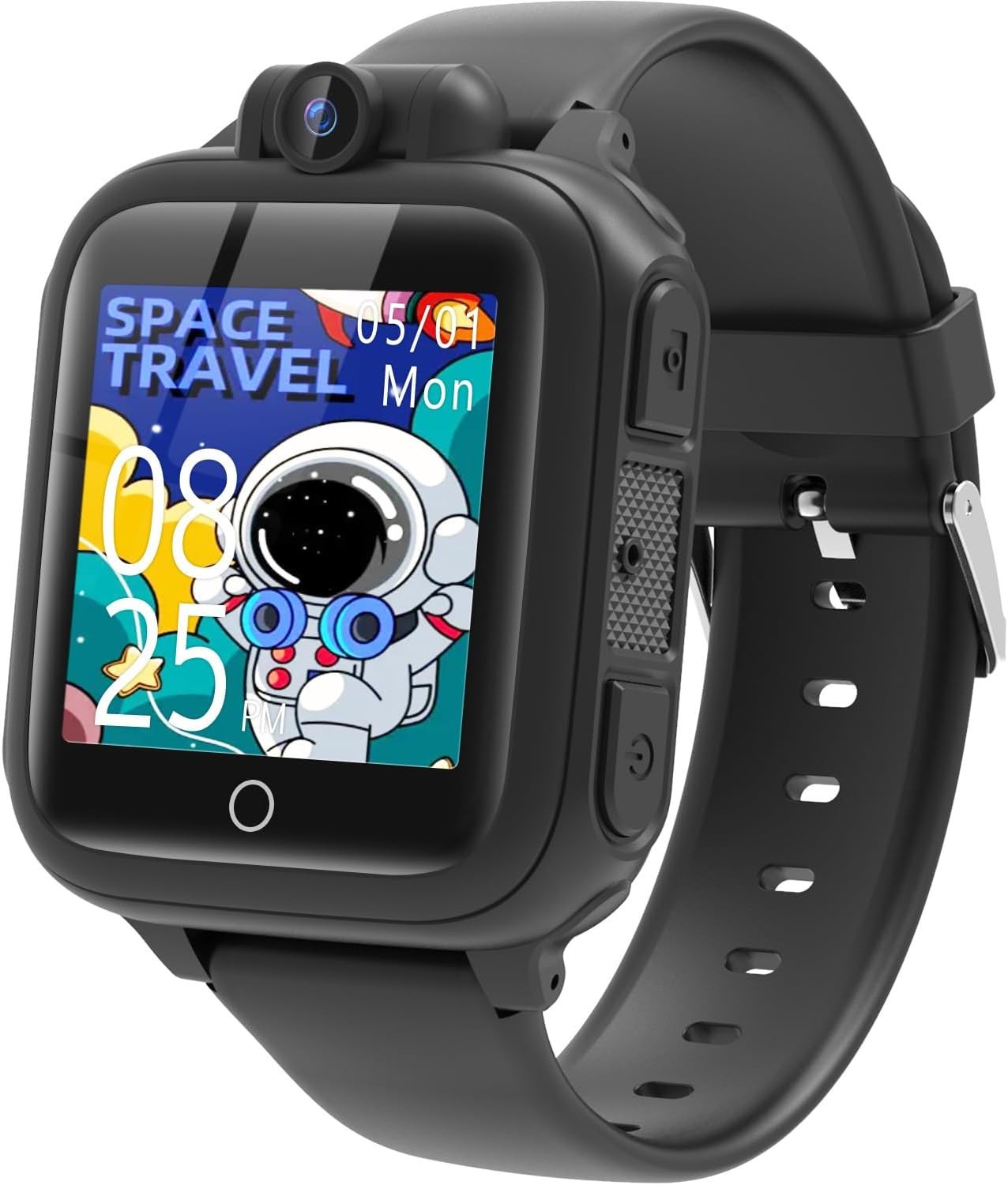Kids Smart Watch 14 Games Camera Video Music Touch Screen Toy for Boys Black