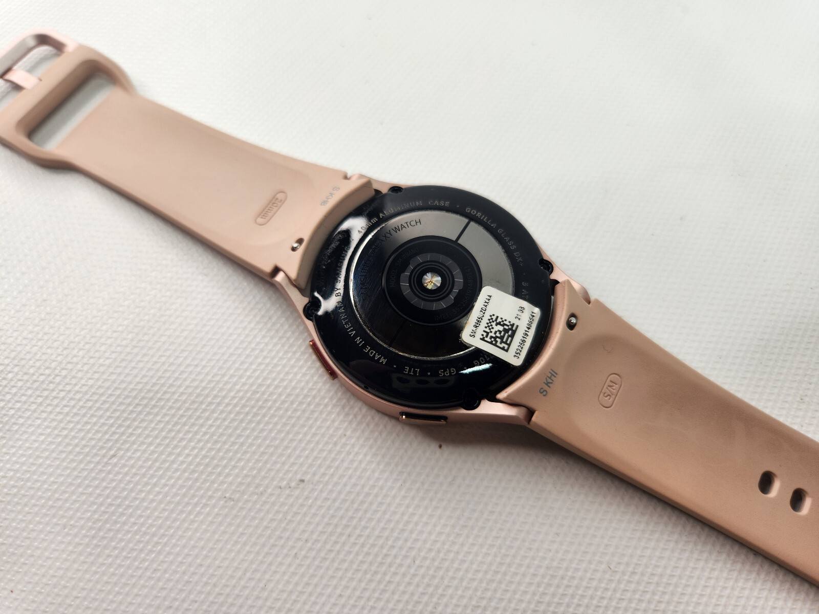 Samsung Galaxy Watch 4 Pink Band Preowned 40mm 20mm SM-r865uzdaxaa Watch4