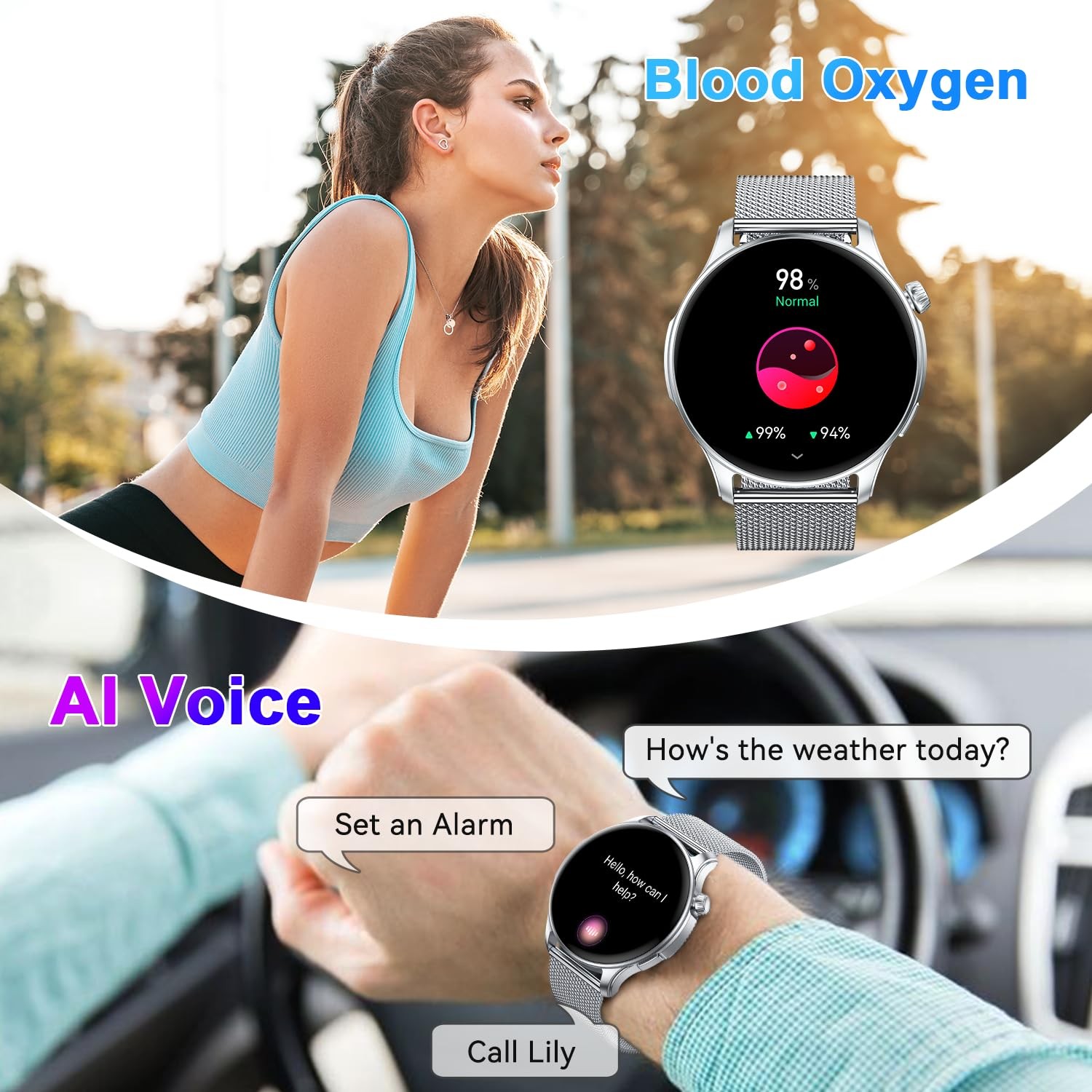 Kimeag Smart Watch for Men Women Fitness Waterproof Make Answer Call Digital …