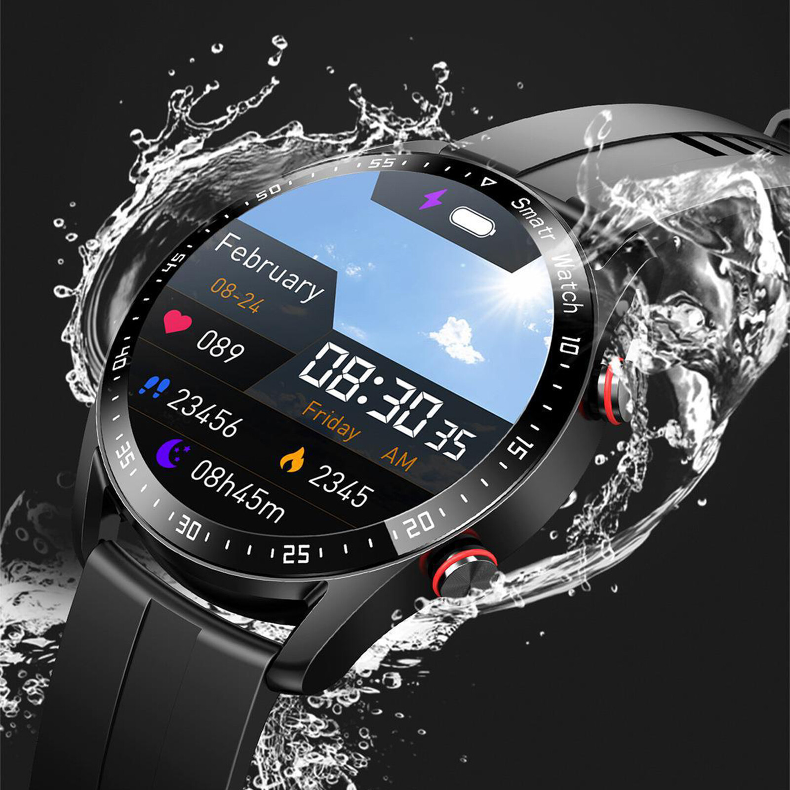 2024 Smart Watch For Men/Women Waterproof Smartwatch Bluetooth iPhone Samsung