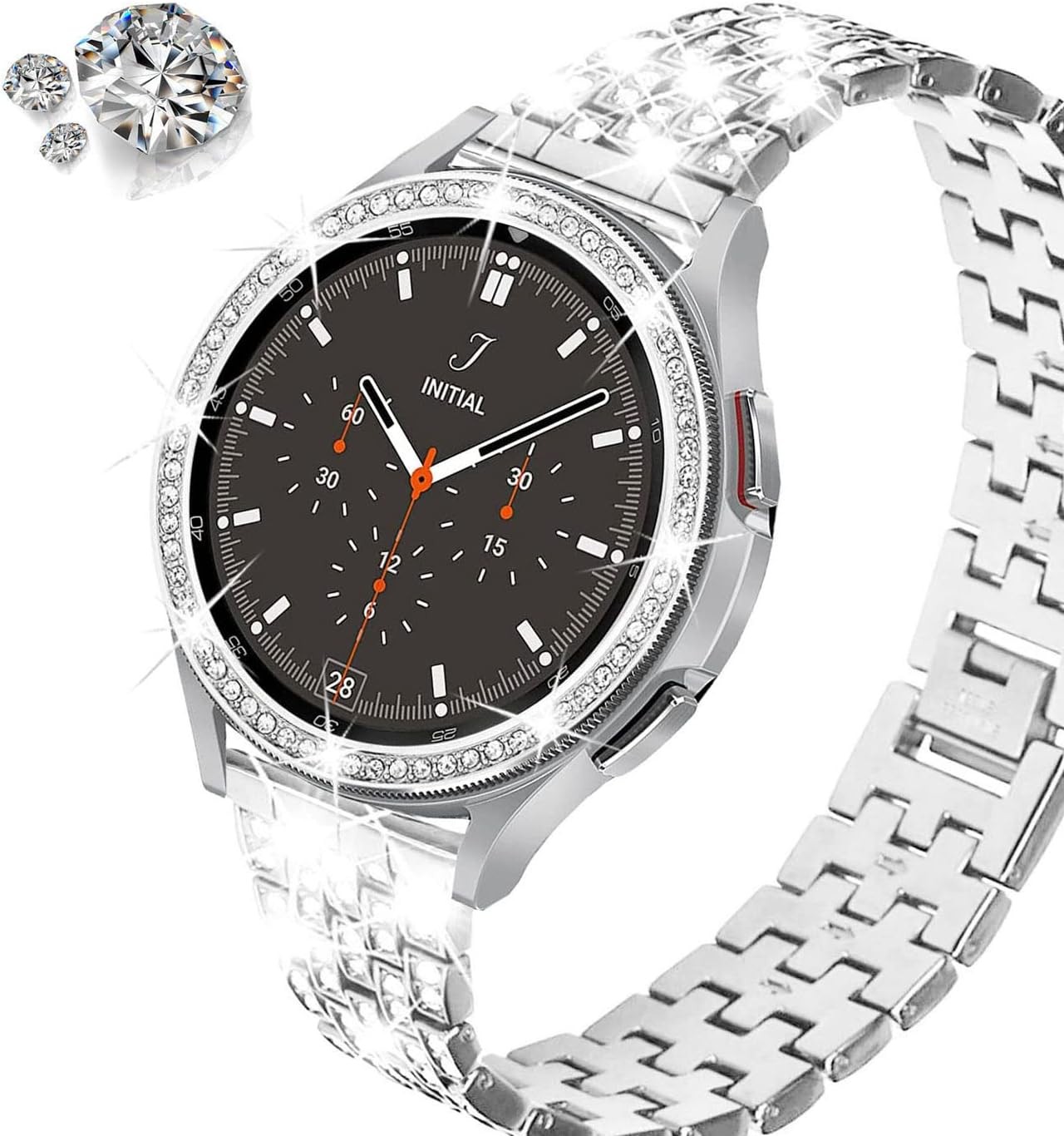 Case For Samsung Galaxy Watch 4 Classic 42mm / Galaxy Watch 42mm Bumper Silver