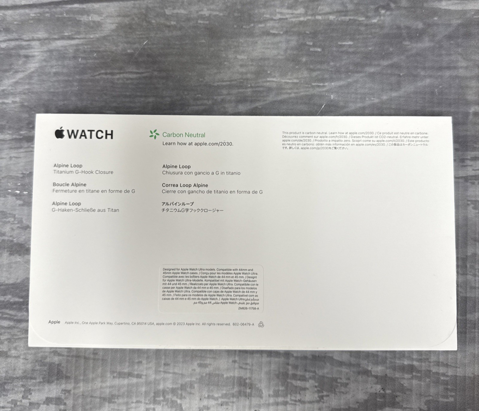 Apple Watch Ultra 2 49mm Titanium Indigo Alpine Loop M CELLULAR & GPS