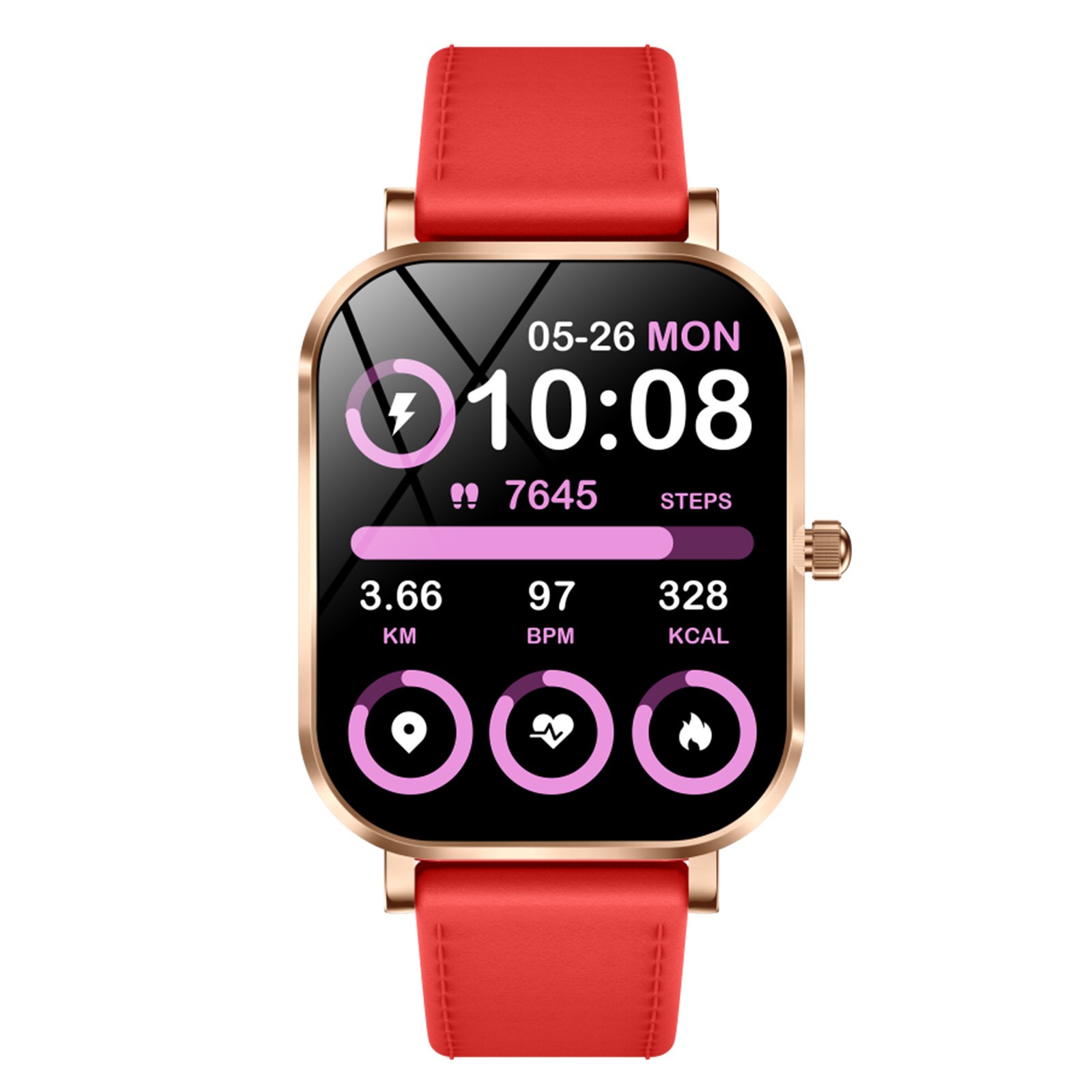 Women’s Smart Sports Watch With Metal Body 1.75 Display Support BT Calls H SRTI