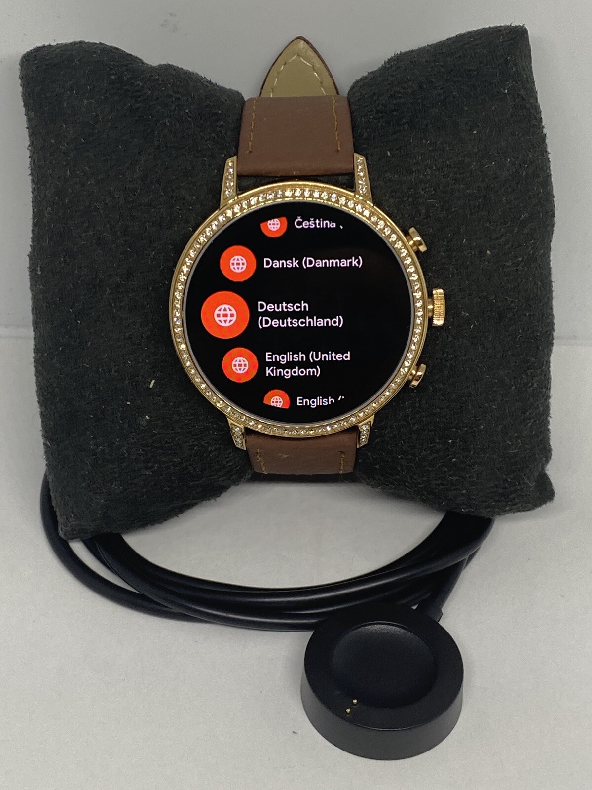 Fossil Gen 4 Authentic Digital Dial Smart Watch Custom Band FTW6011 AB447