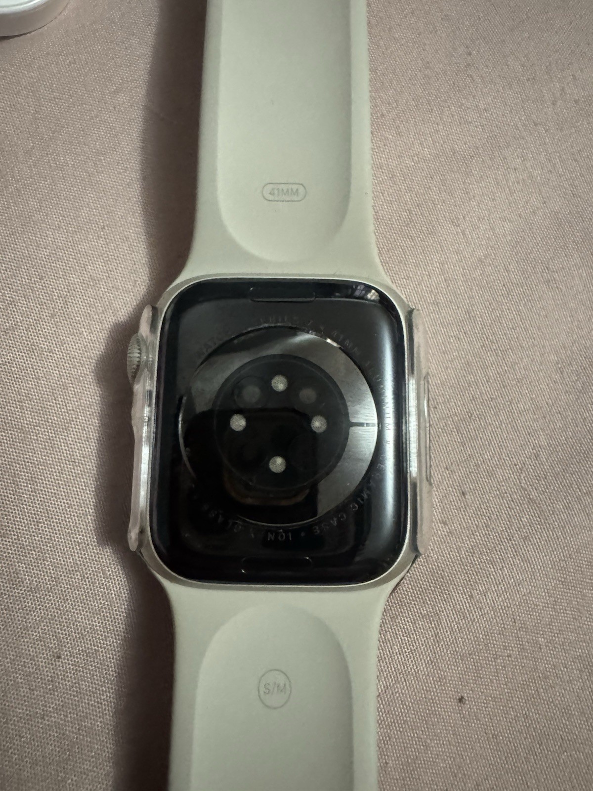 Apple Watch Series 7 GPS 41mm Aluminum Case Sport Band – Starlight MKMY3LL/A