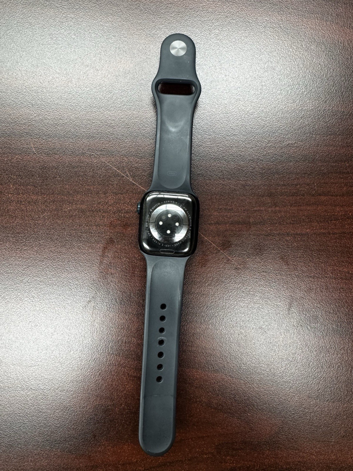 Apple Watch GPS Series 9 41mm Black Case Black Silicone Sport Band iOS