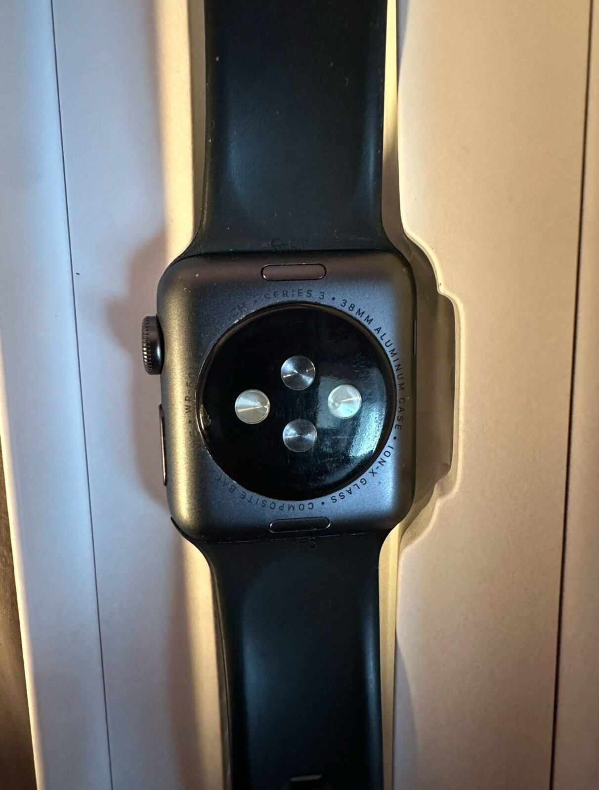 Apple Watch Series 3 38mm Space Gray Aluminium Case with Gray Sport Band