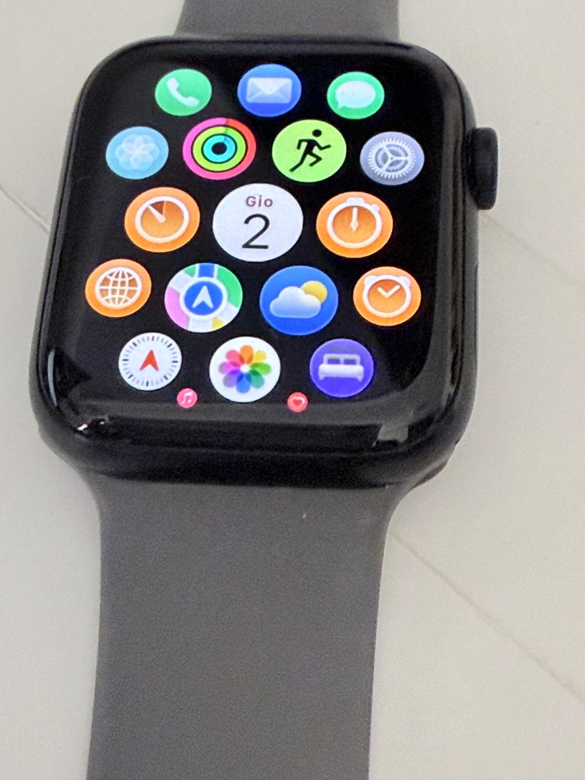 Apple Watch SE GPS 44mm Silver 2nd Gen Sport Band MNK23TY/A