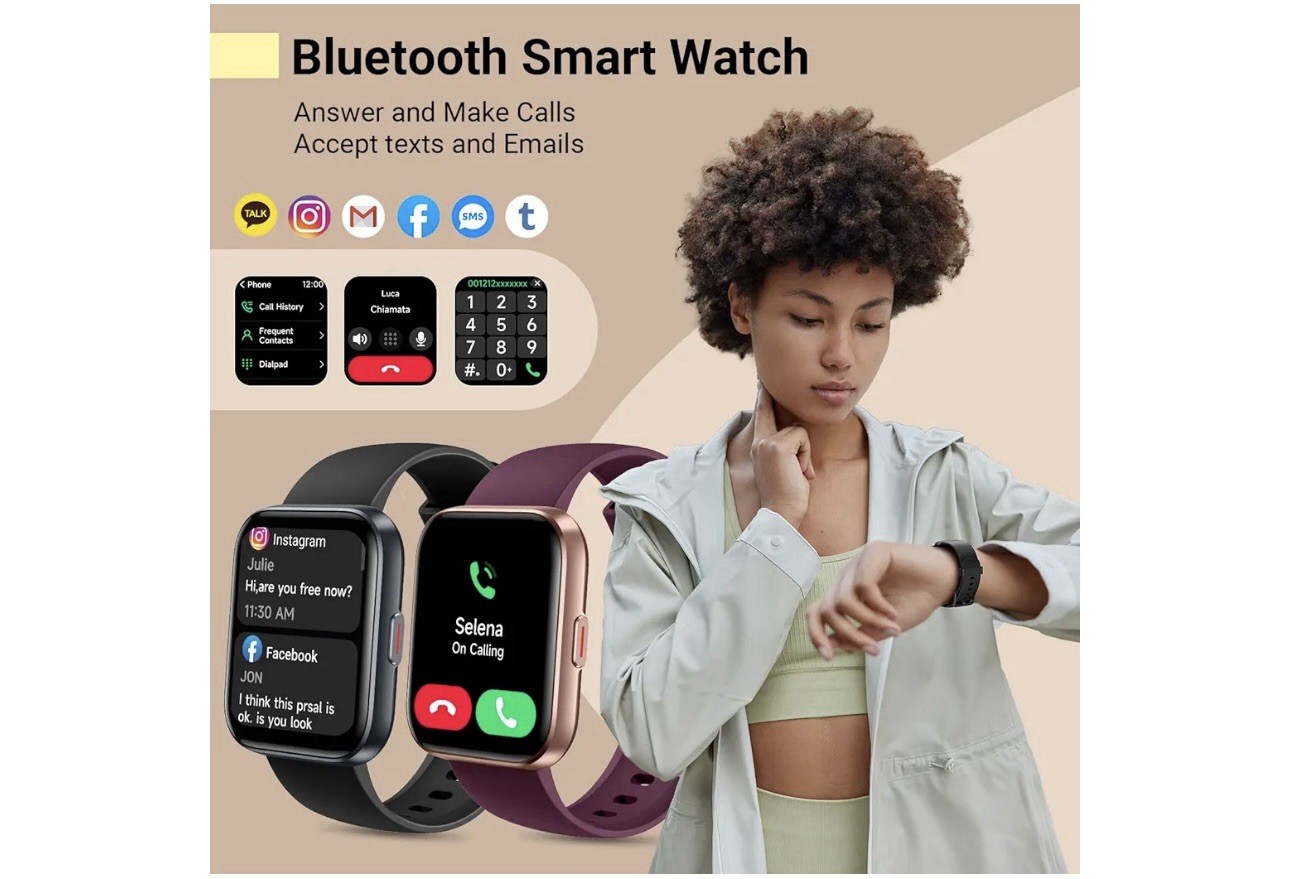 Smartwatch ID208 Plus Black