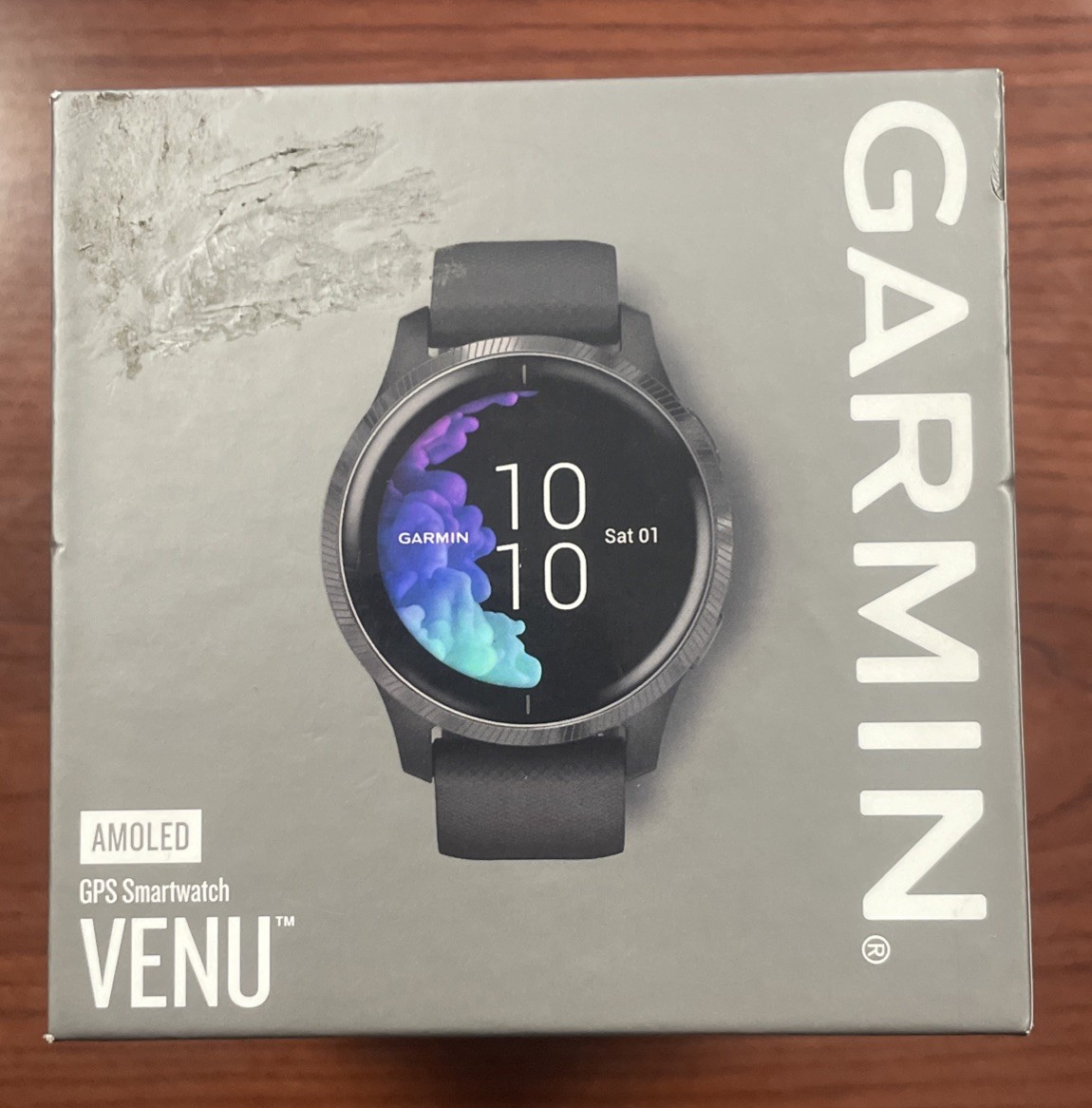 Garmin Venu 43mm Smartwatch Black with Slate Hardware FREE SHIPPING