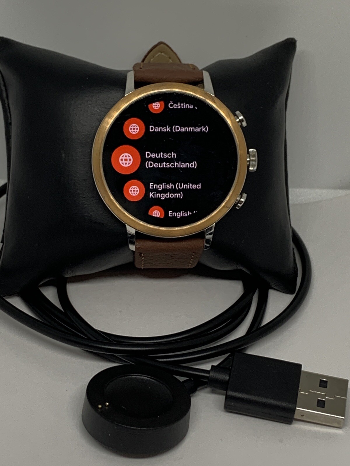 Fossil Gen 4 Authentic Digital Dial Smart Watch Custom Band FTW6016 NP23