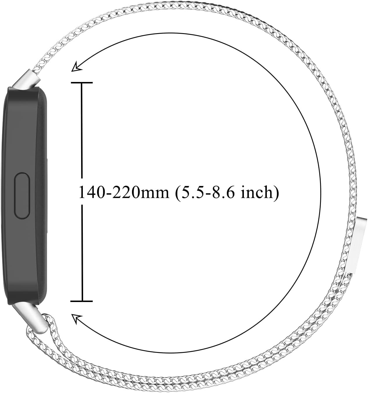 Stainless Steel Mesh Strap Compatible with Samsung Galaxy Fit 3