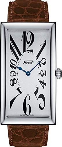 Tissot Heritage Banana Watch Unisex Silver Dial Leather Strap T1175091603200