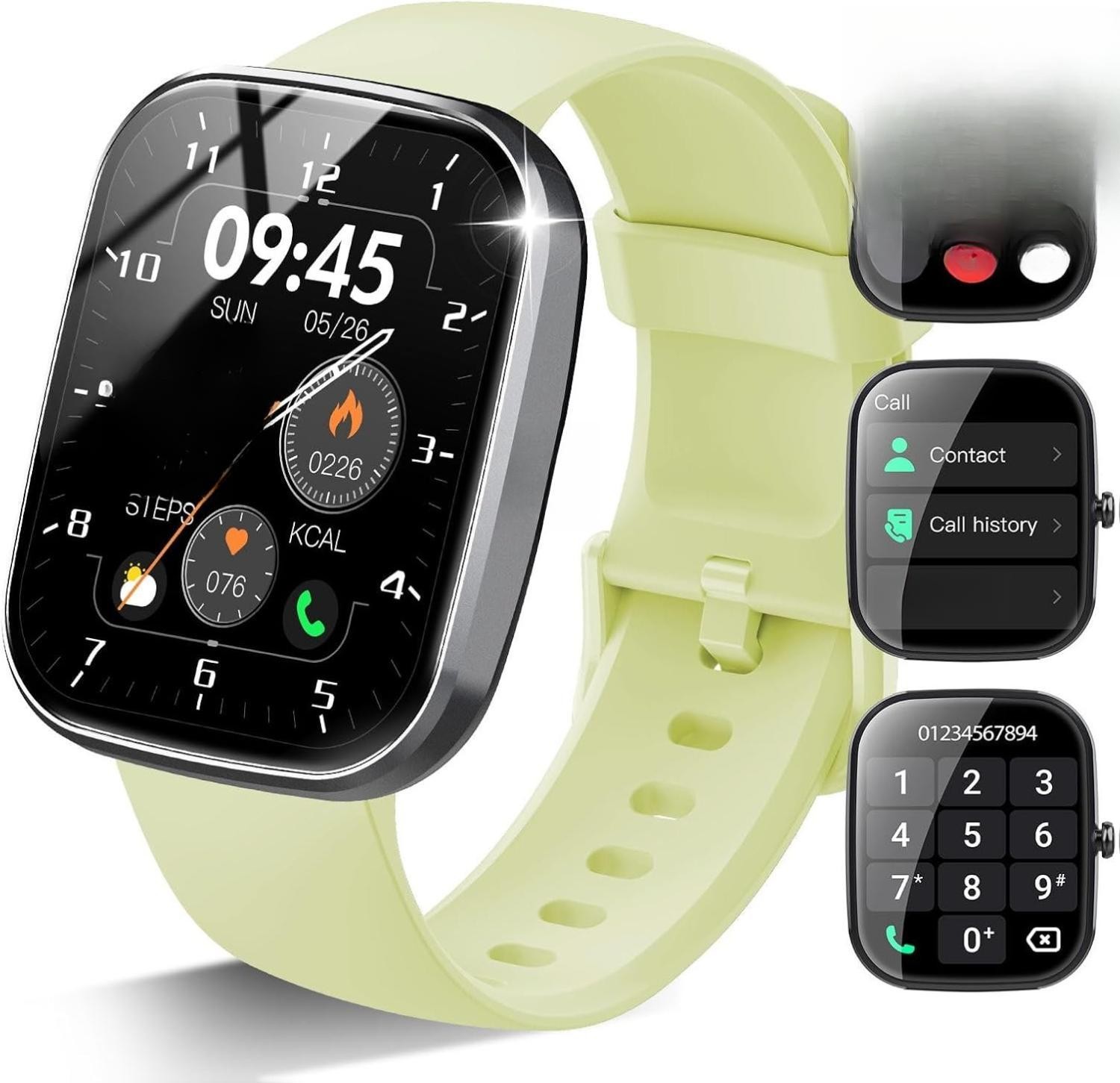 Smart Watch, 1.91″ HD Screen Smartwatch for Men Women(Answer/Make Call),