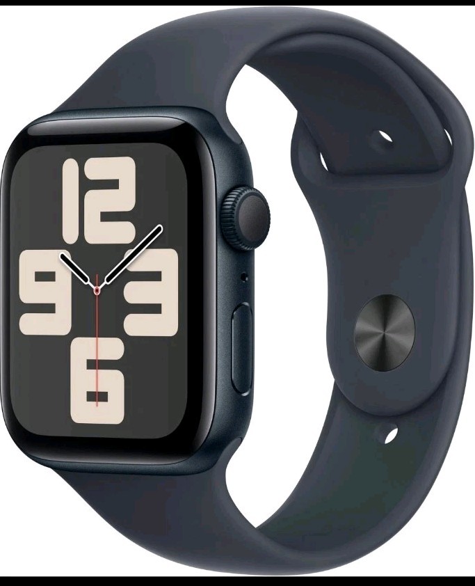 Apple Watch SE (2nd Gen) GPS + Cellular (2024) 44mm Midnight Sport Band – M/L