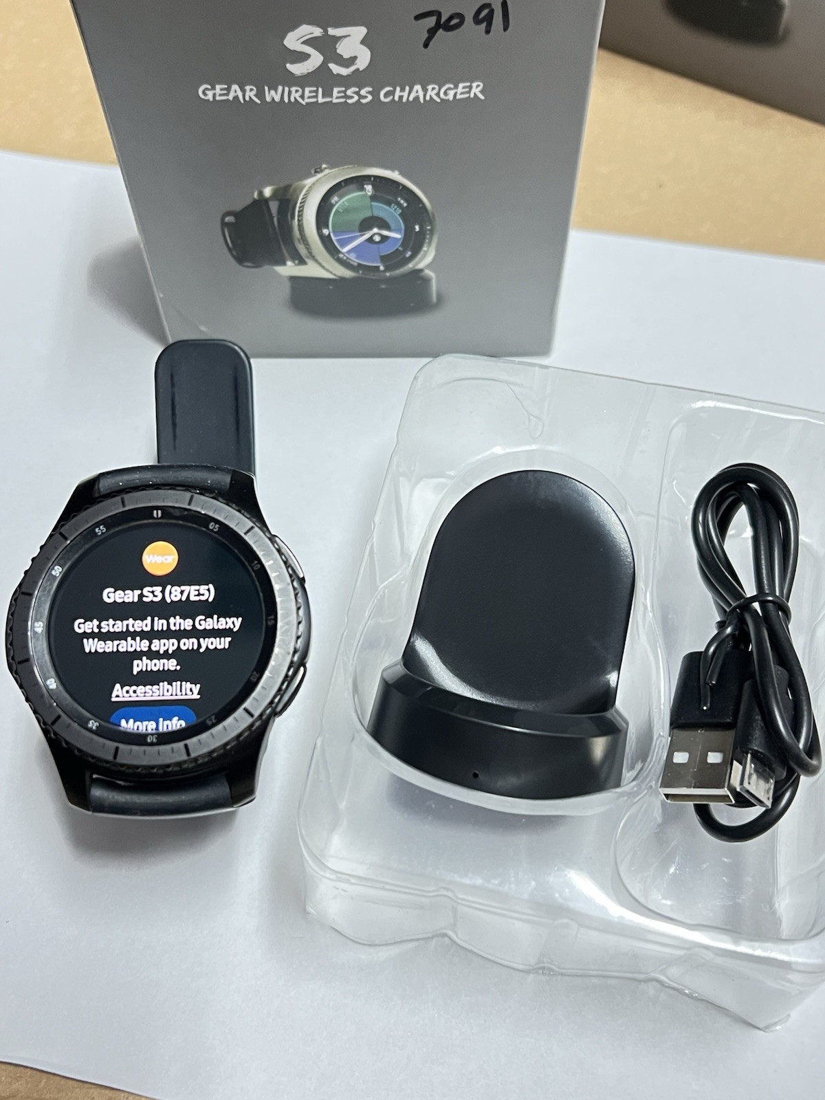 Samsung Gear S3 Frontier 46mm SM-R760 GPS Smartwatch – Black