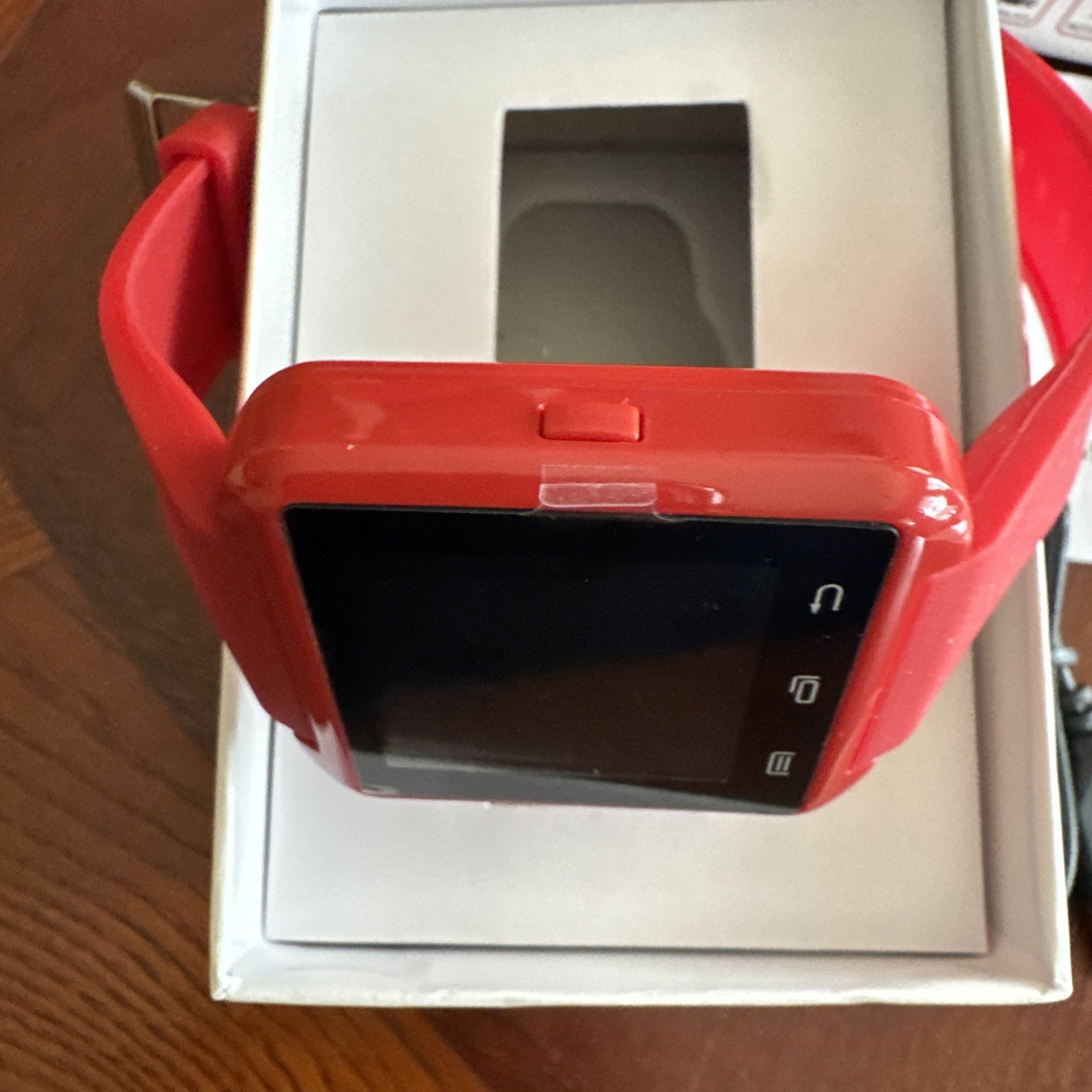 Smart Watch RED Hands Free Music Player Micro USB Bluetooth Notifications New