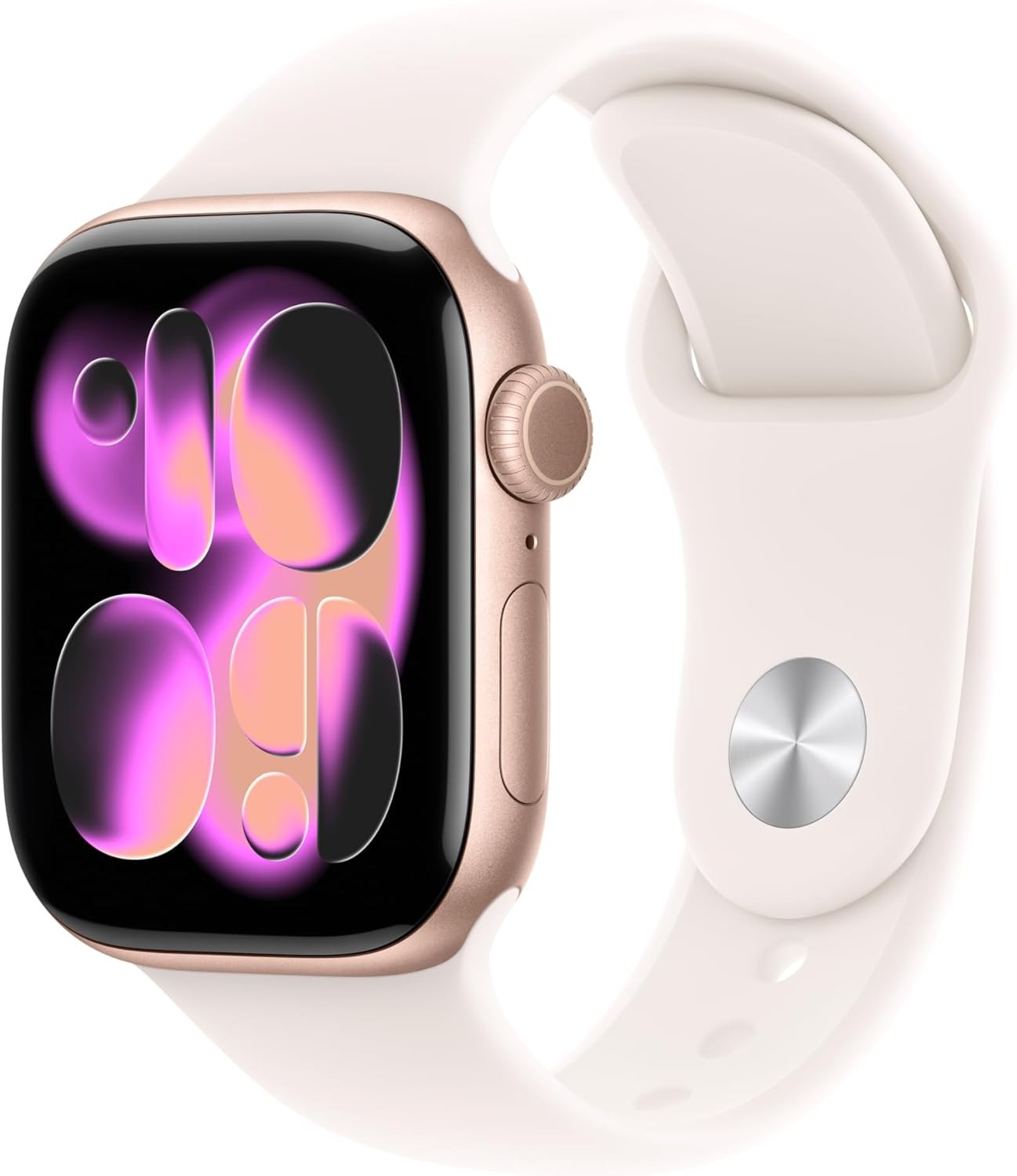 Apple Watch Series 11 42mm GPS Rose Gold w/ S/M Light Blush Sport Band – Grade C