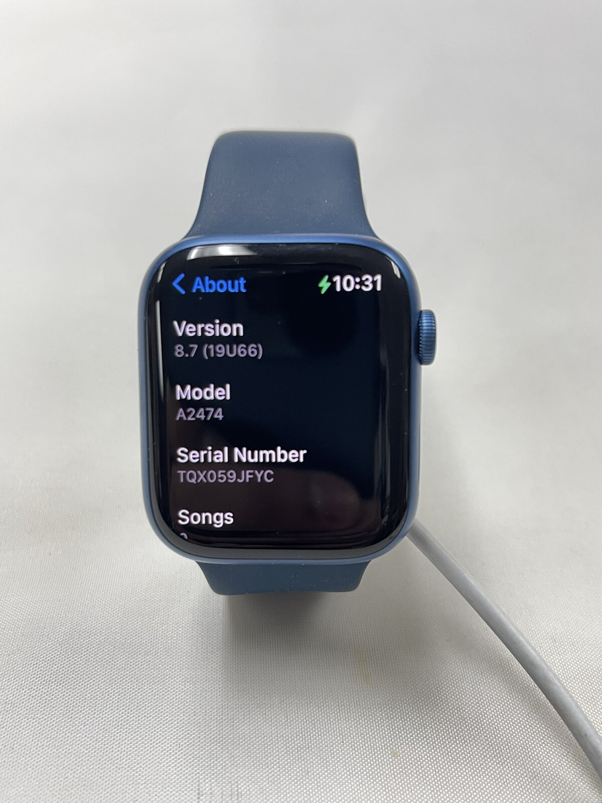APPLE WATCH SERIES 7 ( A2474 ) 45MM BLUE ALUMINUM GPS 32GB