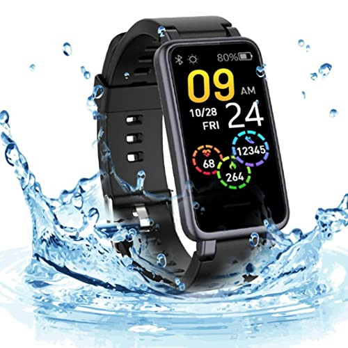 Bluetooth Smart Bracelet Watch – 0.96In Color Screen Sports Black