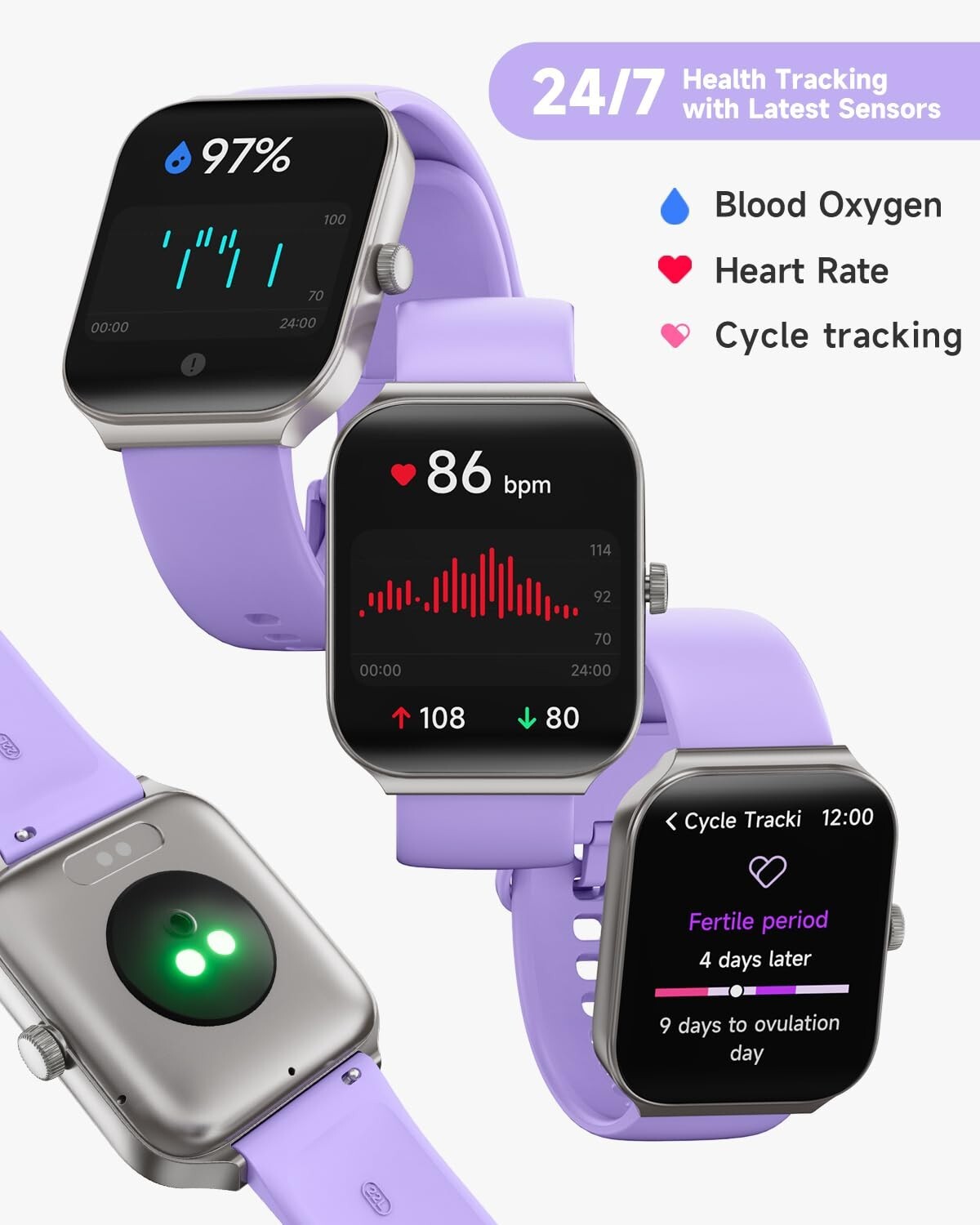 2025 Smart Watch For Men/Women, Waterproof Smartwatch Bluetooth iPhone Samsung