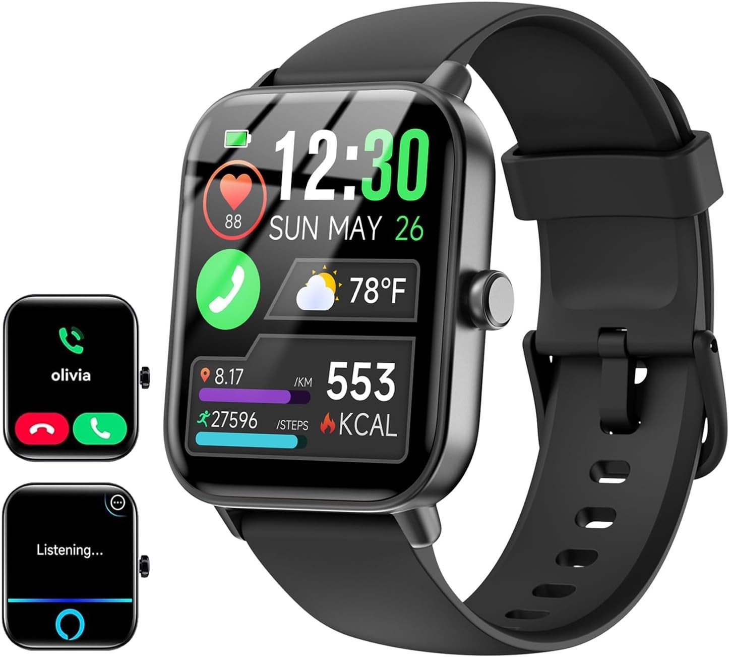 Reloj Inteligente Bluetooth De Mujer y Hombre Impermeable Para Samsung / Android