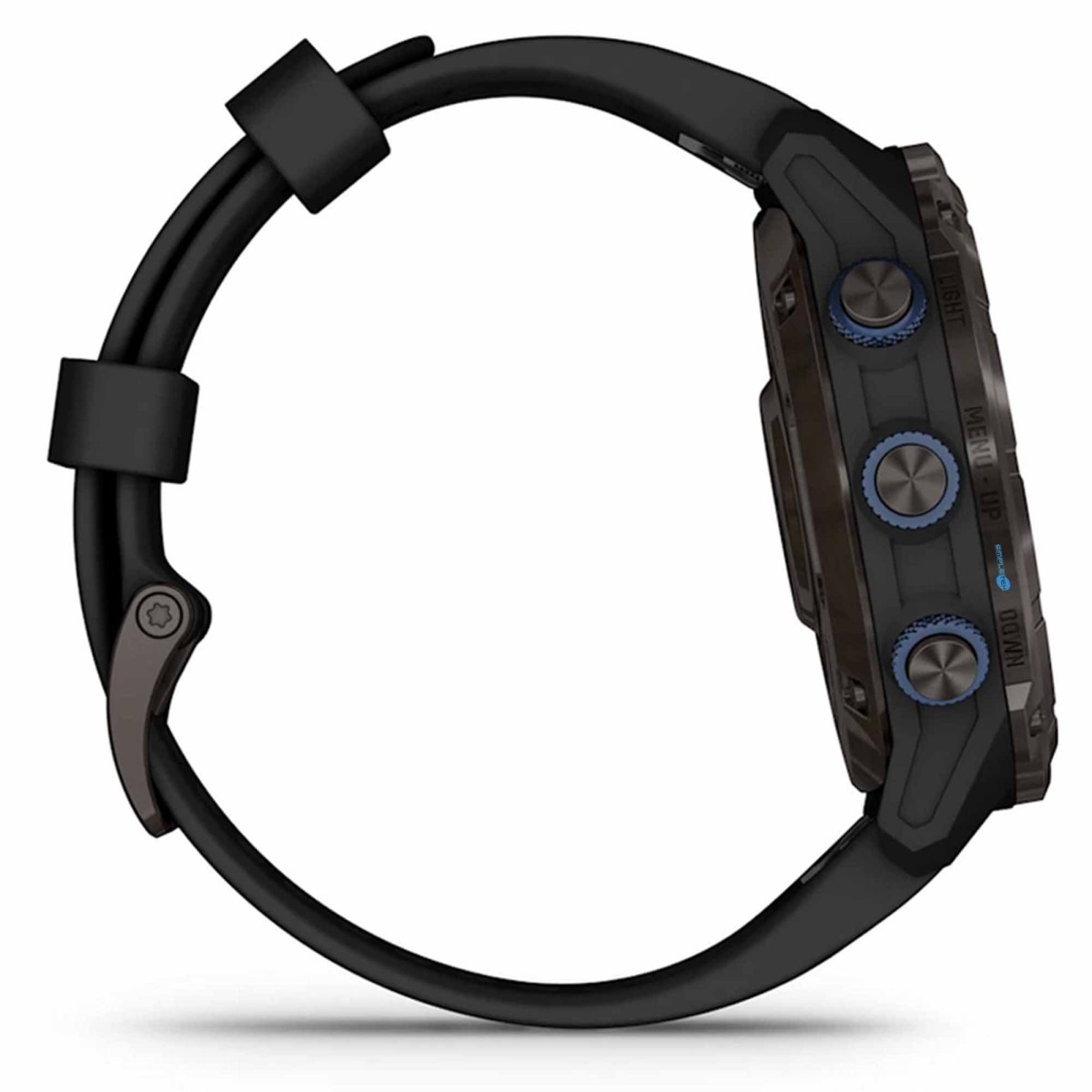 51mm Titanium Black DLC Silicone Strap GPS Multiband Immersion Smartwatch_