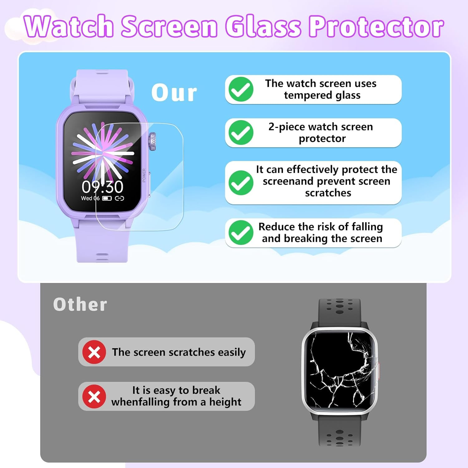 Kids Smart Watch for Boy Girl, Kids Watches with 19 Sport Modes, Heart Rate, Sle
