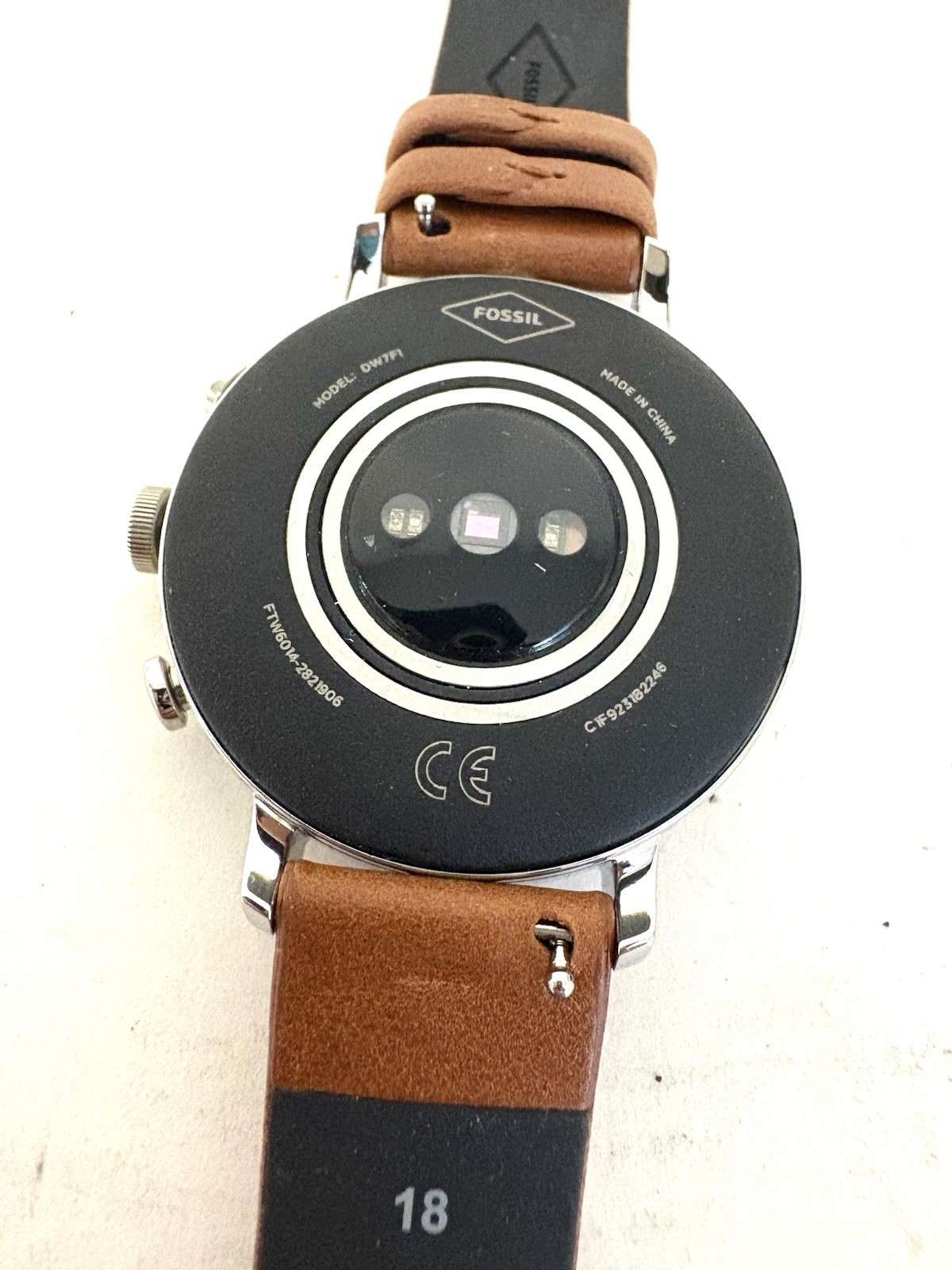 Fossil Gen 4 Authentic Digital Dial Smart Watch Brown Band DWF71 NEW
