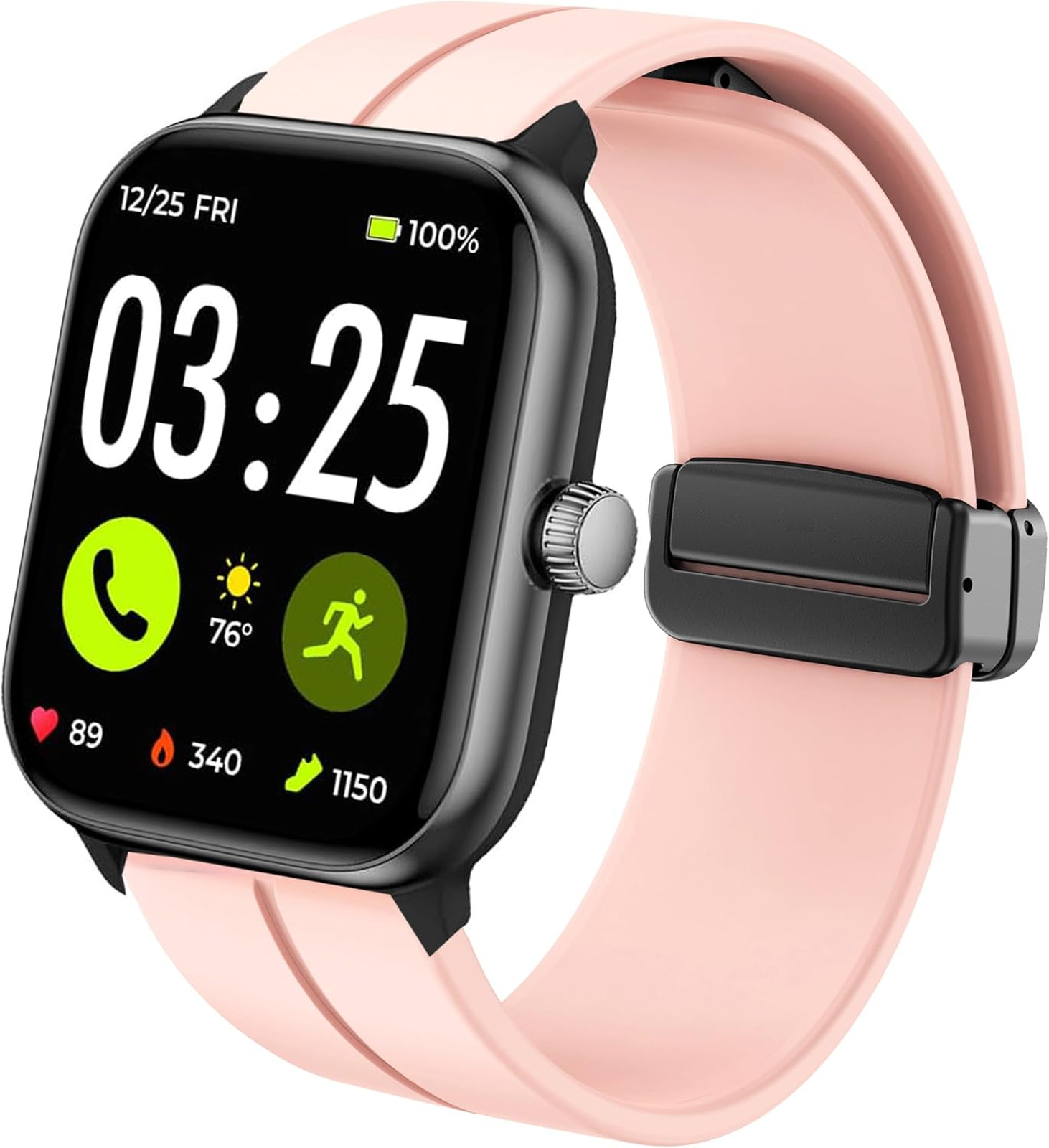 Sport Silicone Watch Band for Spade & Co Health Smartwatch 4 1.85 Inches 22mm