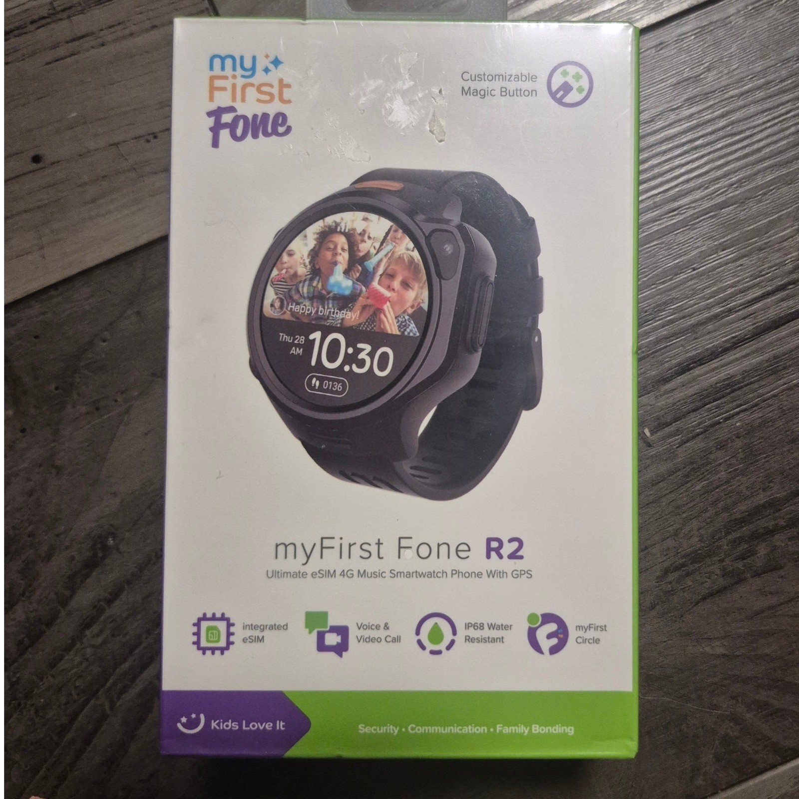myFirst Fone R2 Kids 4G Smartwatch Phone GPS Music Camera Acai Purple KW1306
