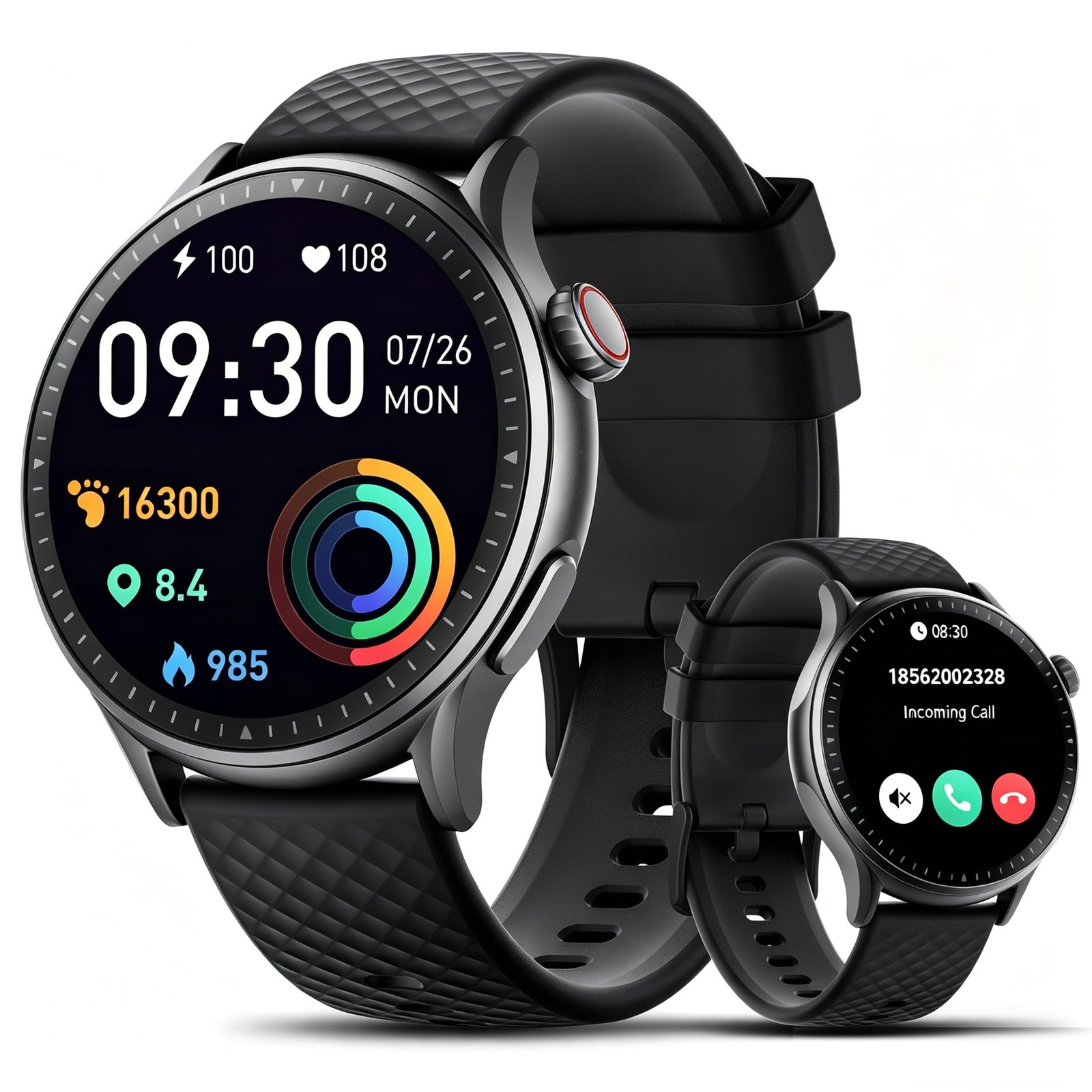 Fitness for Men Women, 2026 New Running smartch,1.46” AMOLED Ultra-HD Screen…