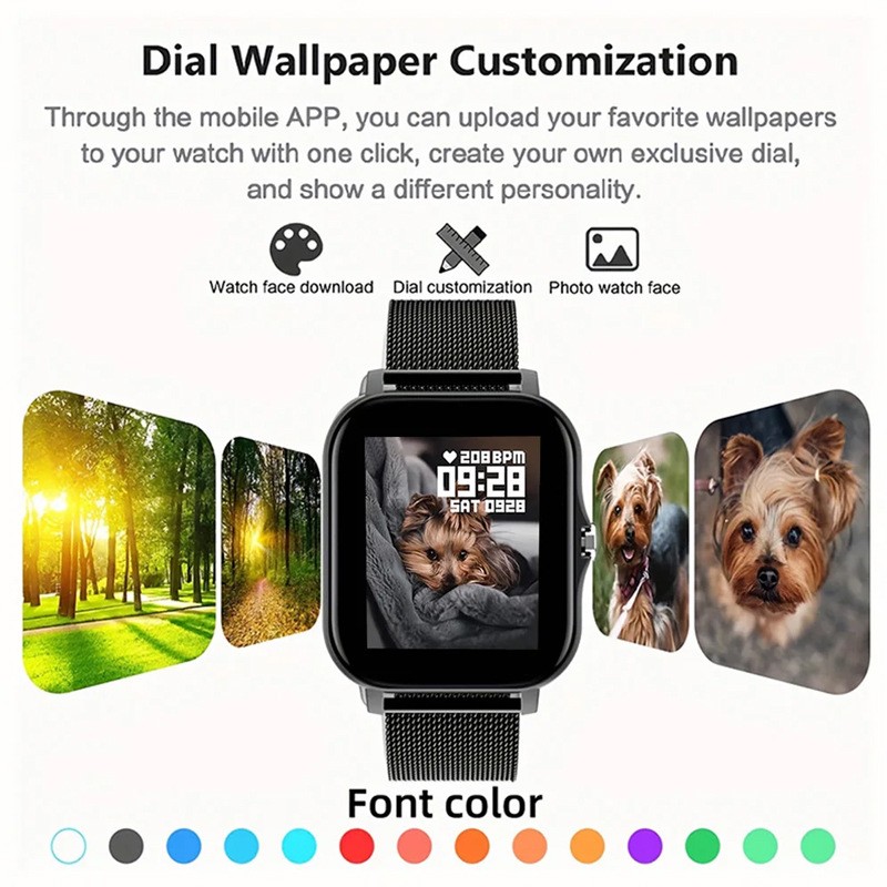 Smart Watch 1.44-inch Screen Full Touch Men And Women Bluetooth Calling