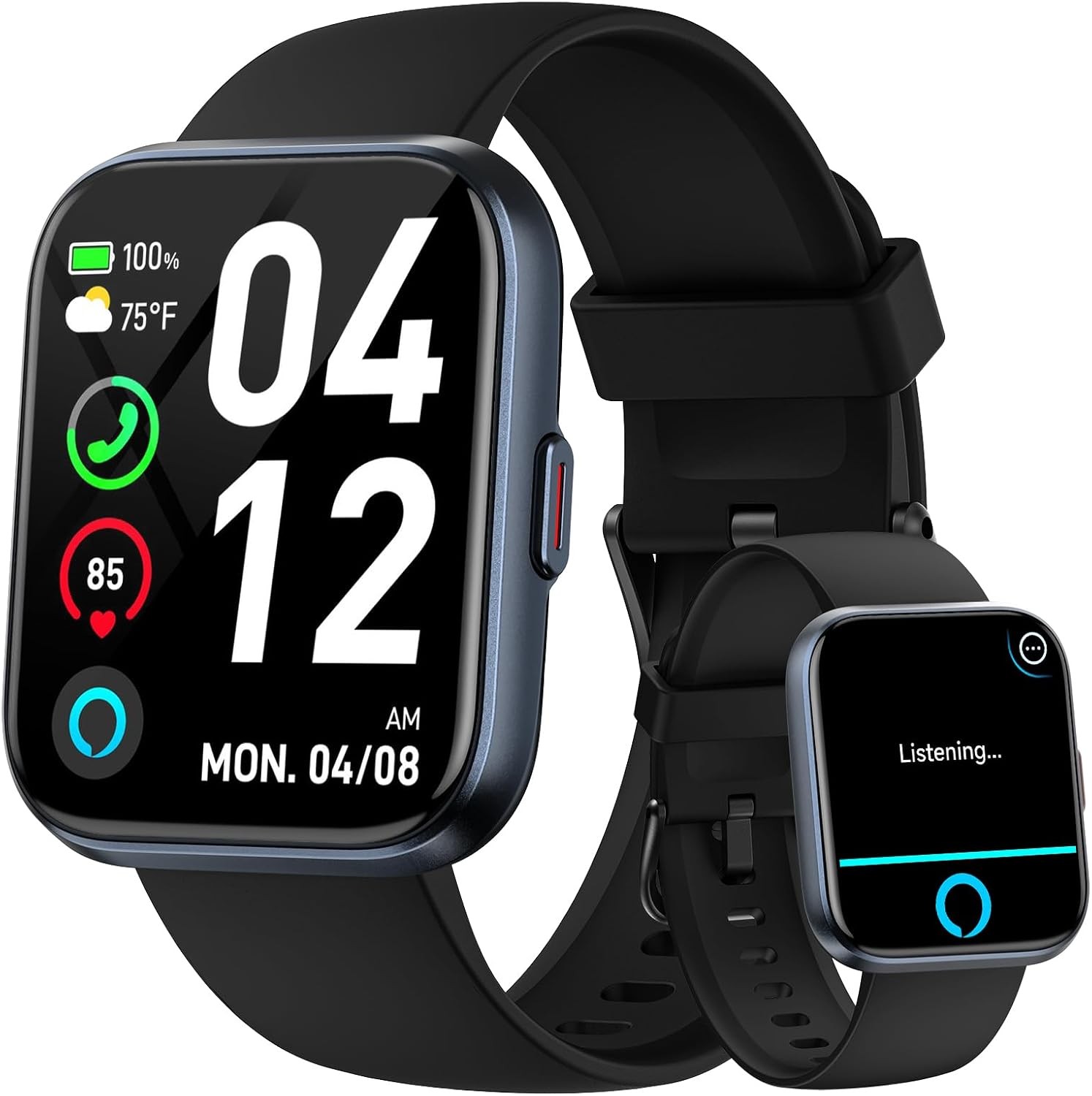 Smart Watches for Men Android & iPhone, 1.8″ HD Alexa Built-in Smartwatches Fitn