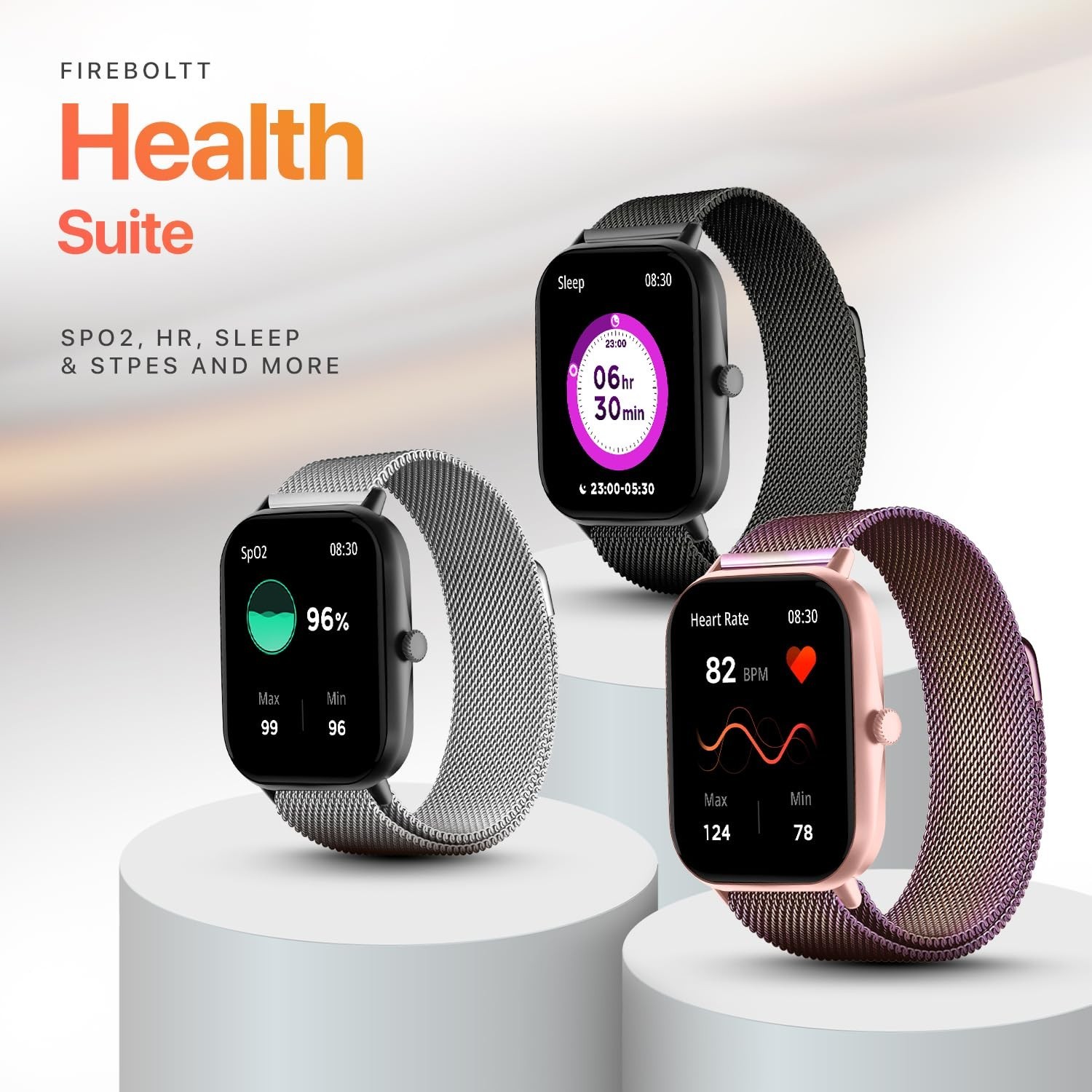 Fire-Boltt Ninja Smart Watch 42.9 mm | Bluetooth Calling | 100 Sports Modes | FS