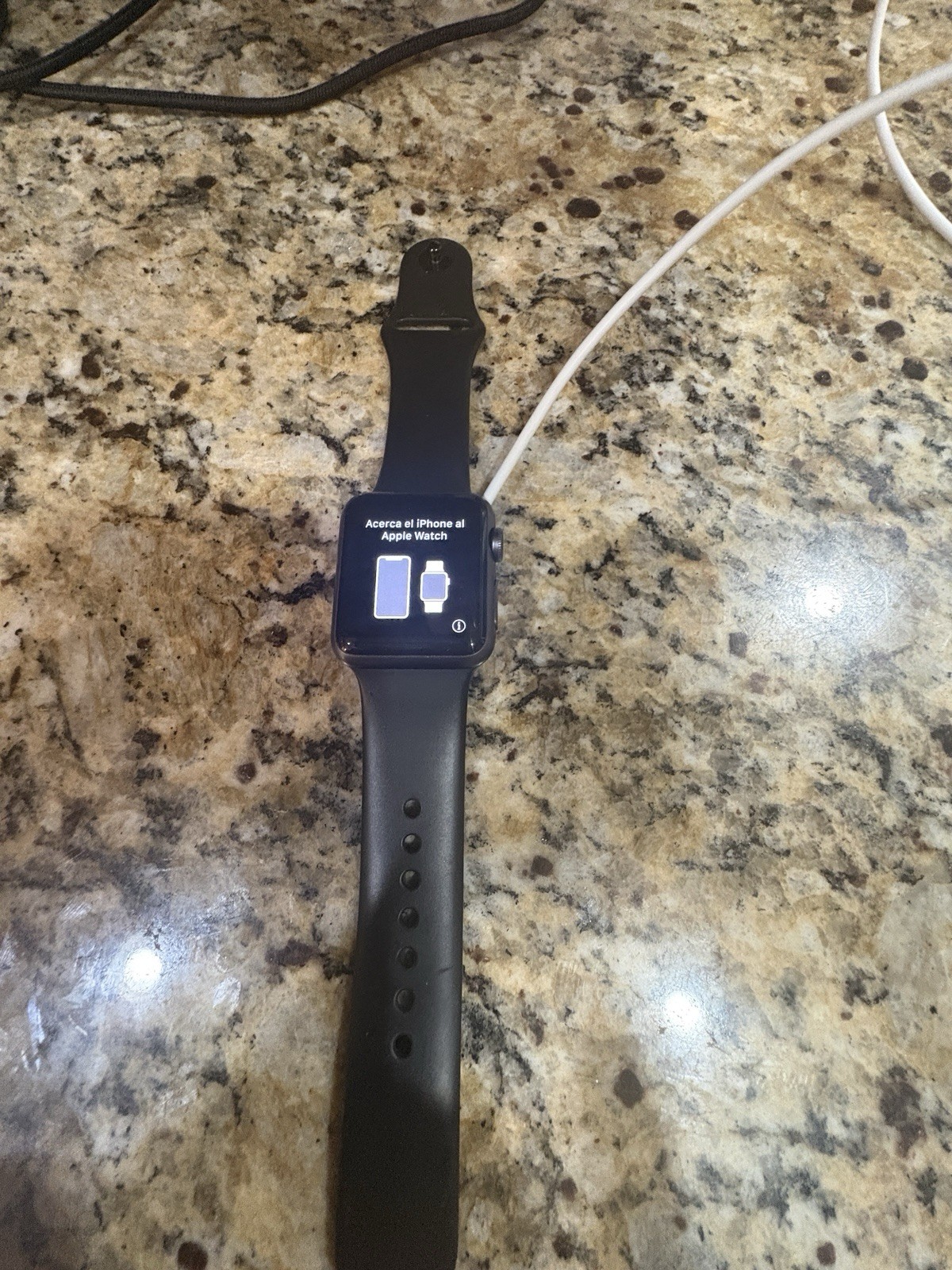 Apple Watch Series 1, 38 mm, S/M, Unlocked, Black Sport Band