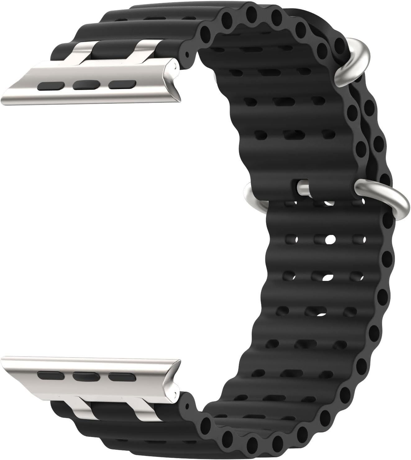 Silicone Sport Watch Strap for Apple Watch Ultra/SE: Breathable Design