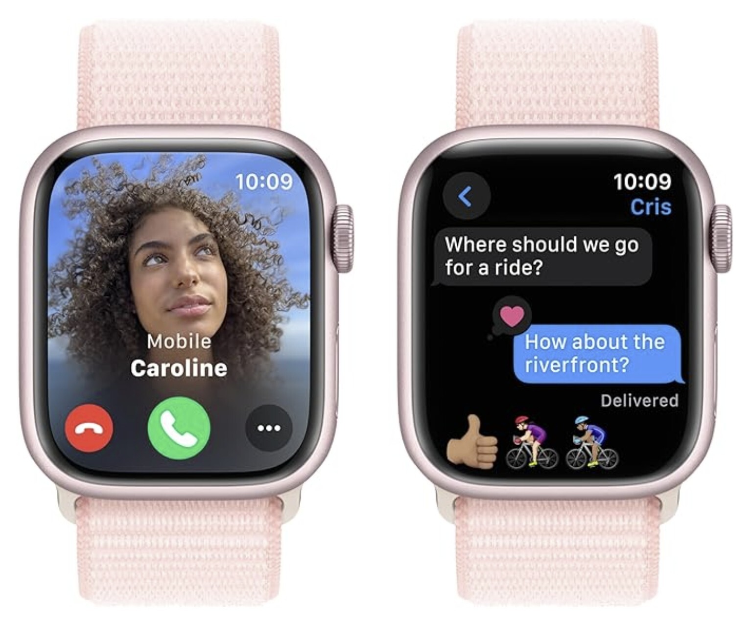 Apple Watch Series 9 41mm Aluminum Case with Sport Band – Midnight, S/M (GPS)…
