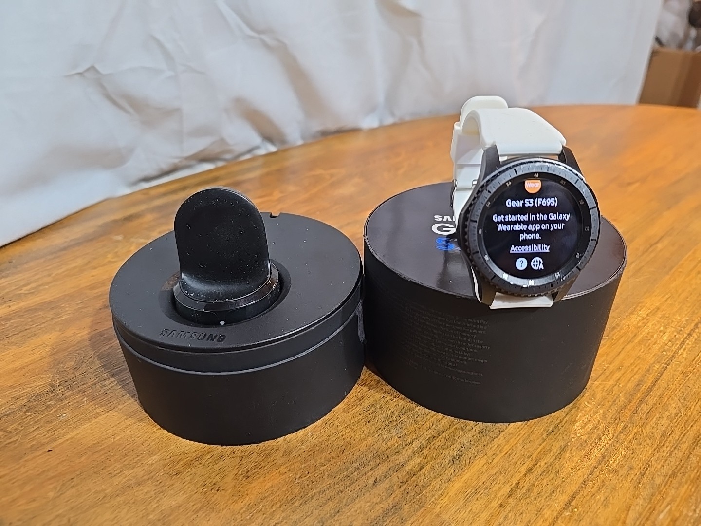 Samsung Gear S3 Frontier 46 mm Smart Watch with Black Steel and Silicone Band