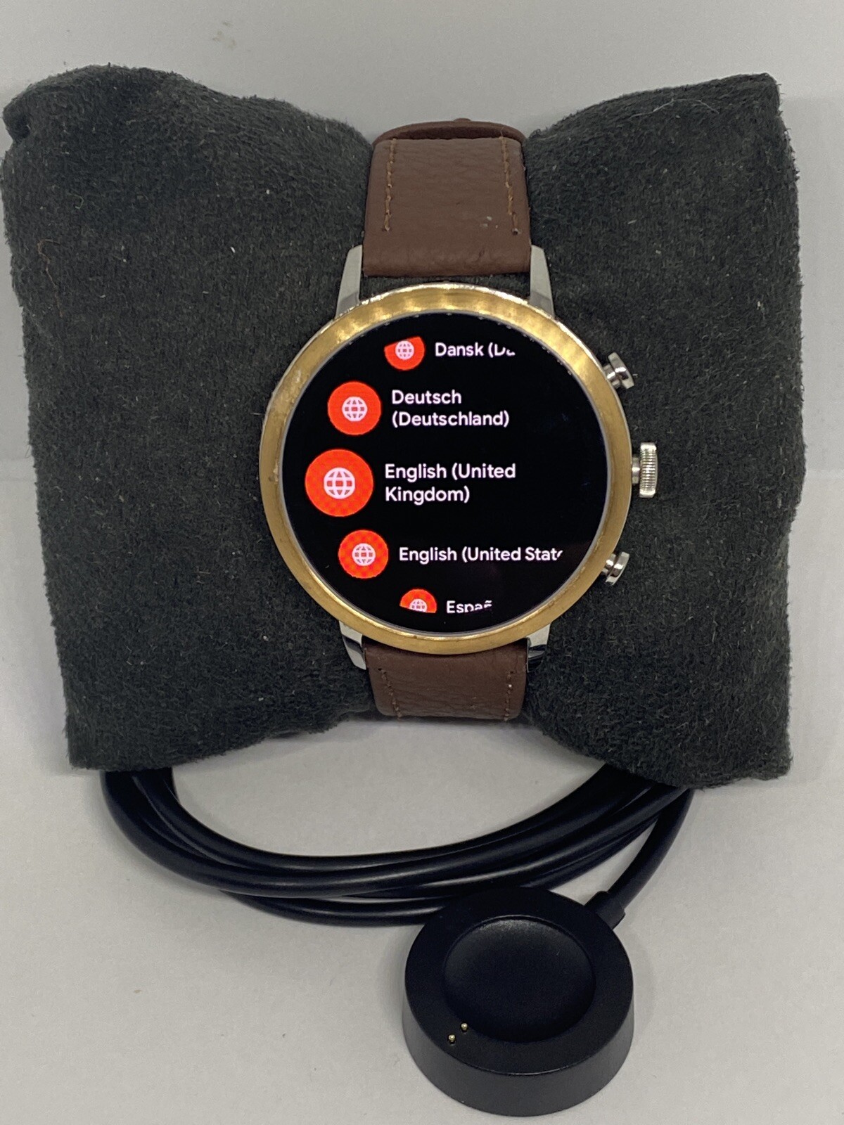 Fossil Gen 4 Authentic Digital Dial Smart Watch Custom Band FTW6016 AB515
