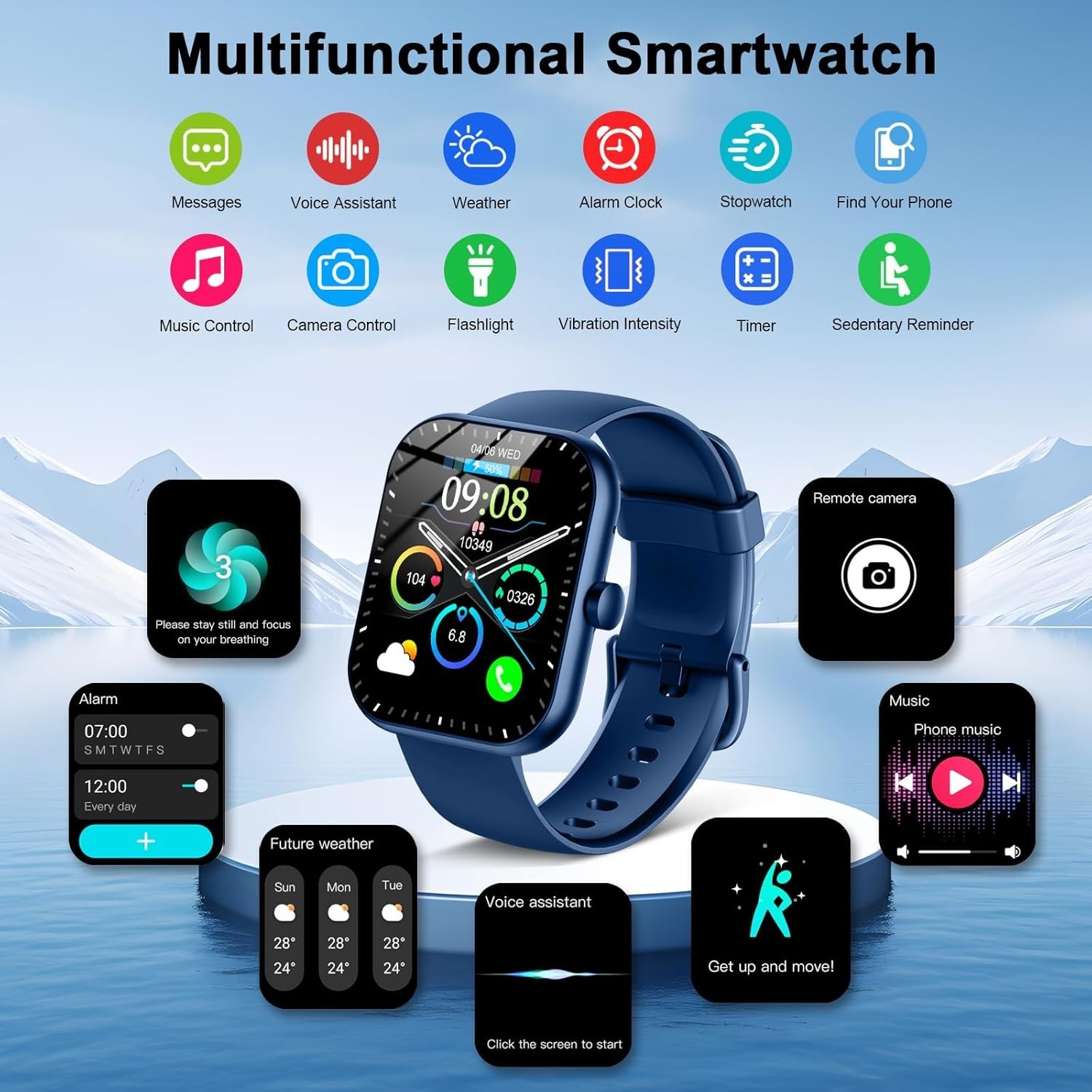 Reloj inteligente para hombre y mujer (contestación y realización de llamadas)